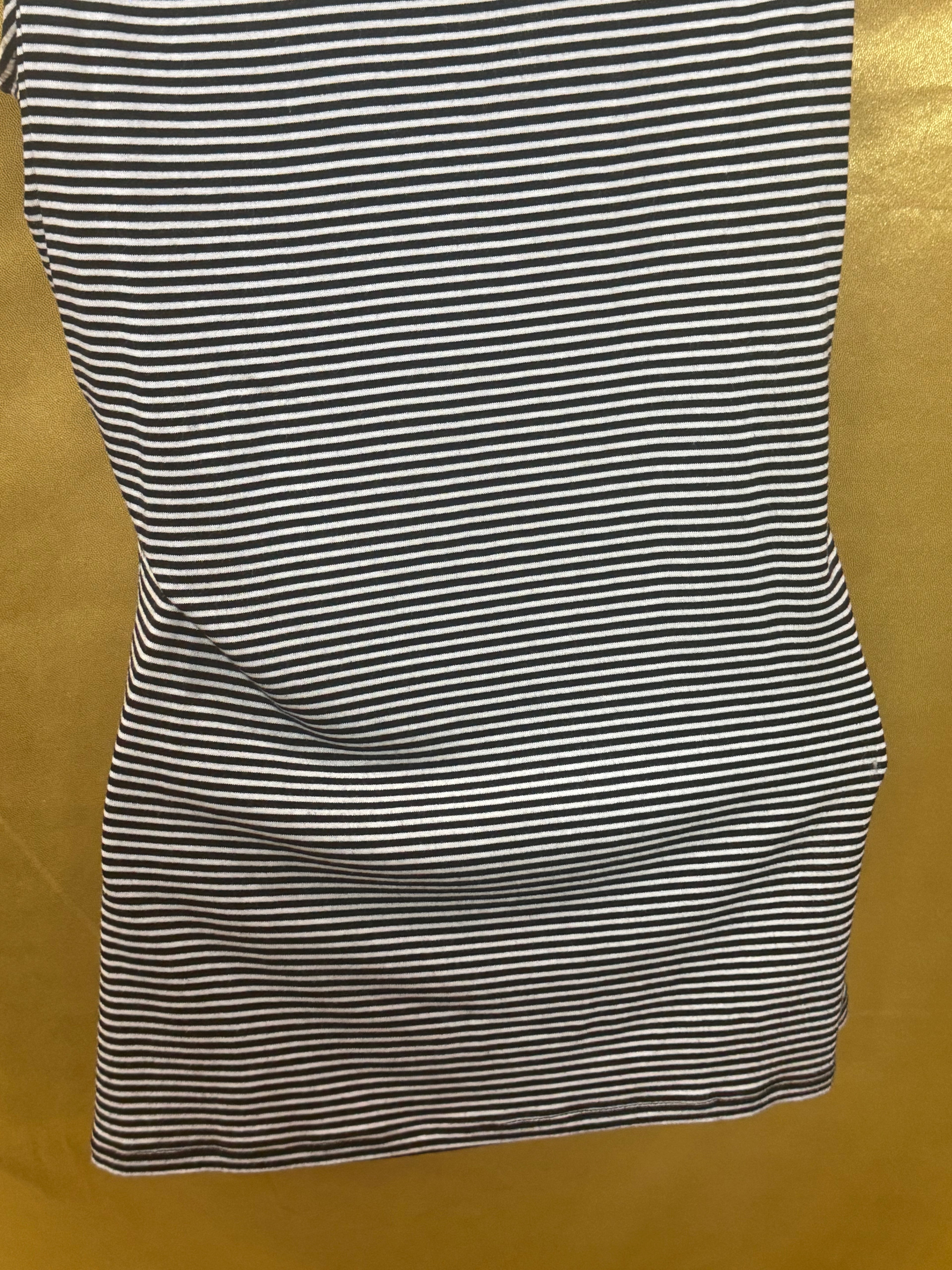 White House Black Market Beaded V-Neck Striped Tank Top - Size XS