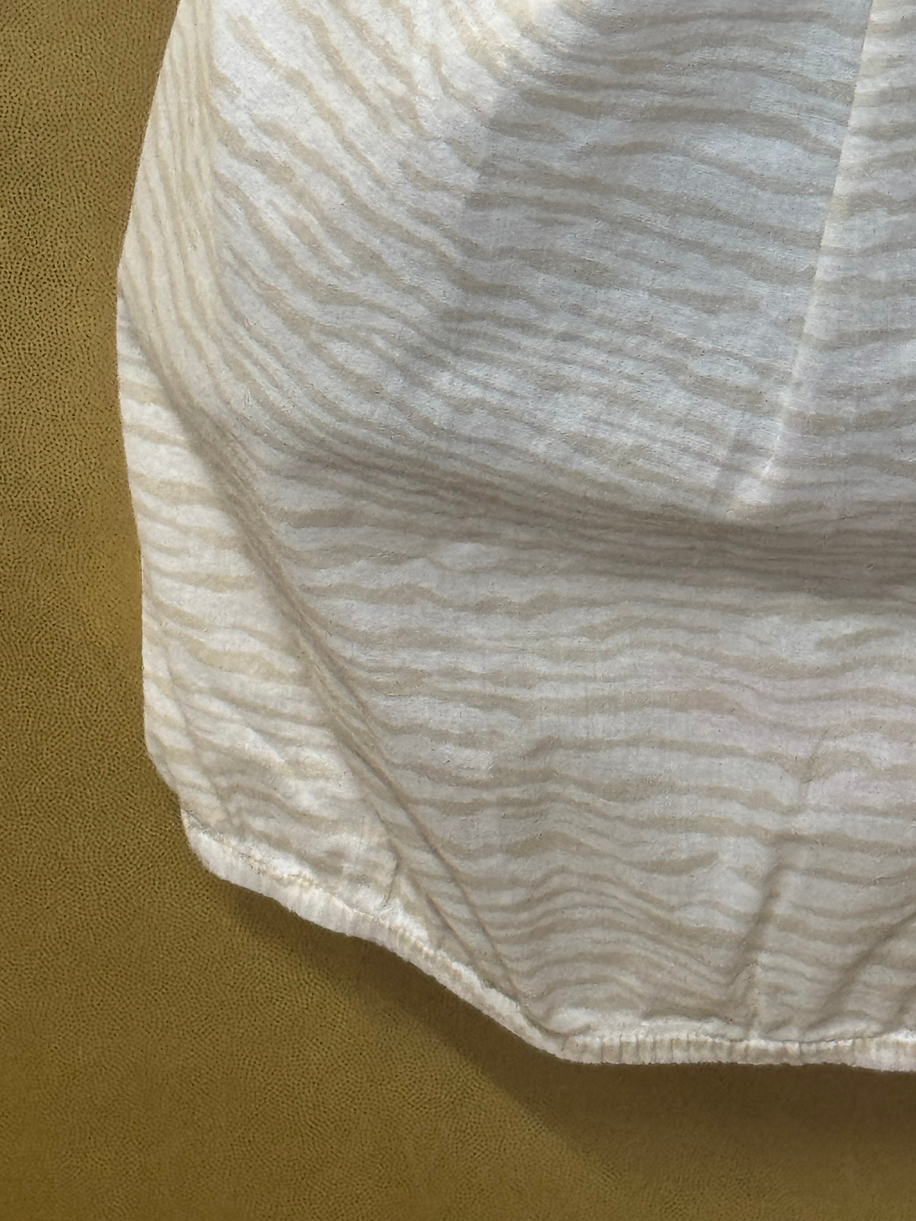 Loft by Ann Taylor Ivory Ruffle Neck Pintuck Sleeveless Blouse - Size XS