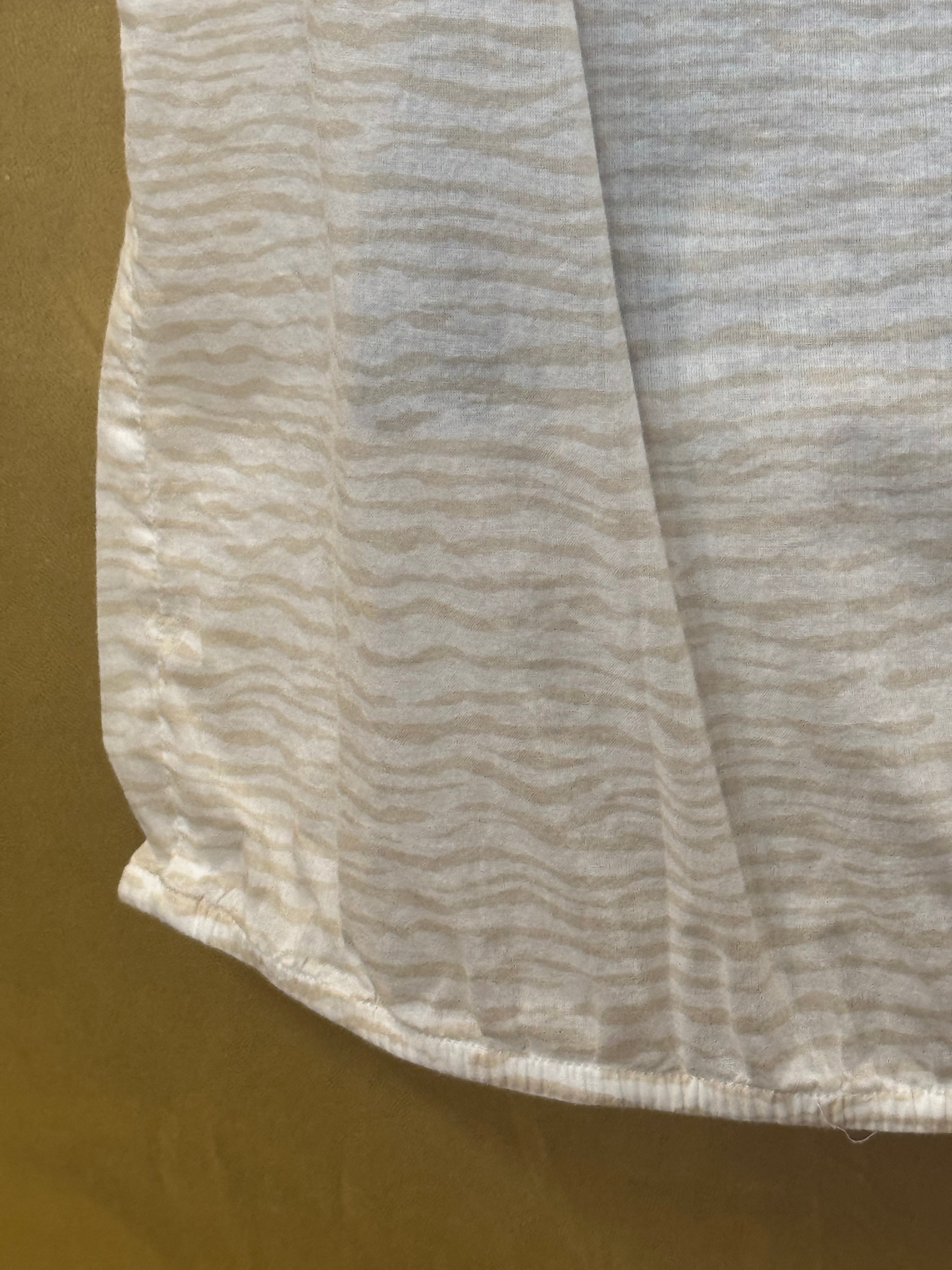 Loft by Ann Taylor Ivory Ruffle Neck Pintuck Sleeveless Blouse - Size XS
