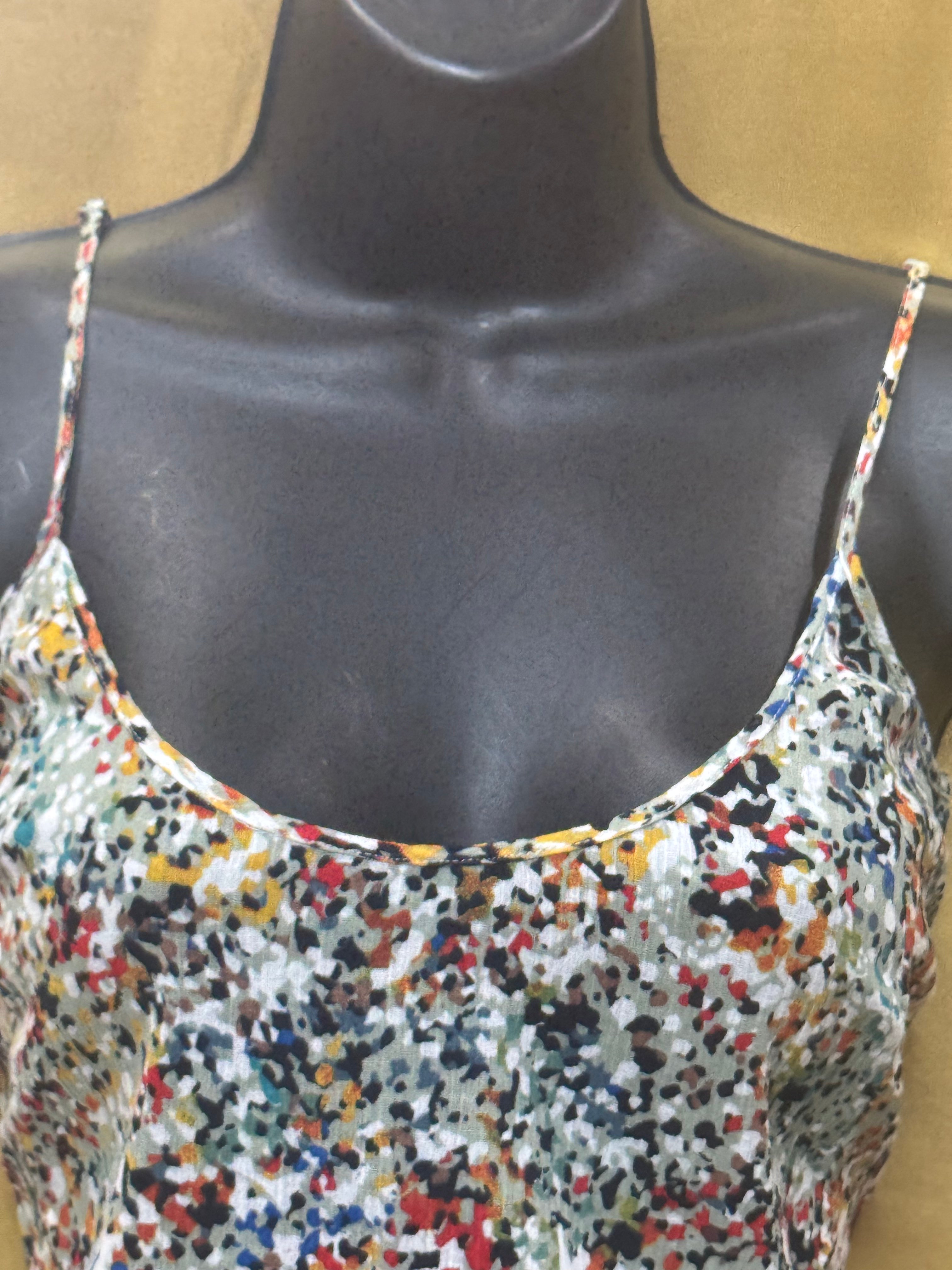 Maple by Some Odd Rubies Abstract Multicolor Tunic Top - Size XS (100% Cotton)