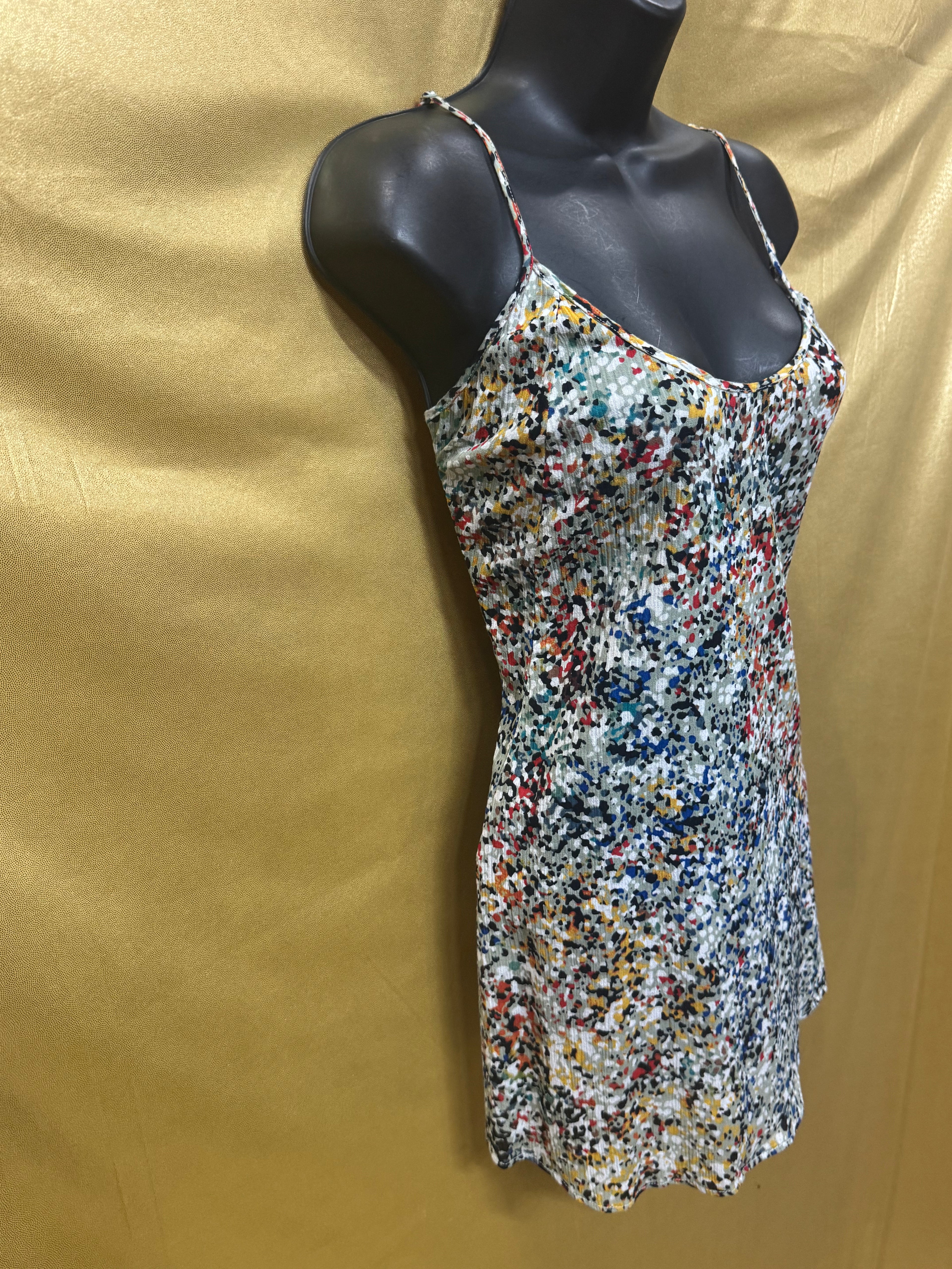 Maple by Some Odd Rubies Abstract Multicolor Tunic Top - Size XS (100% Cotton)