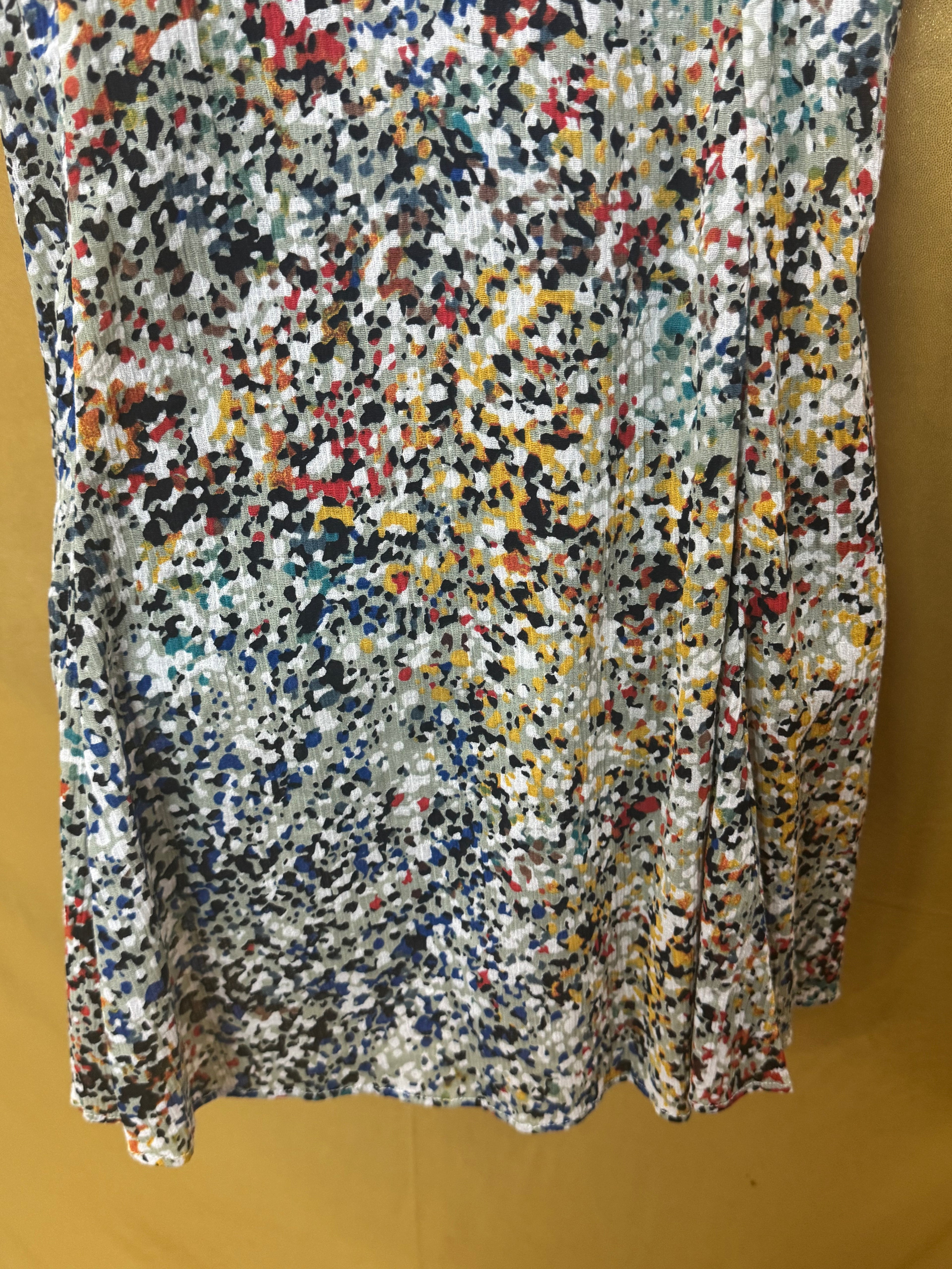 Maple by Some Odd Rubies Abstract Multicolor Tunic Top - Size XS (100% Cotton)