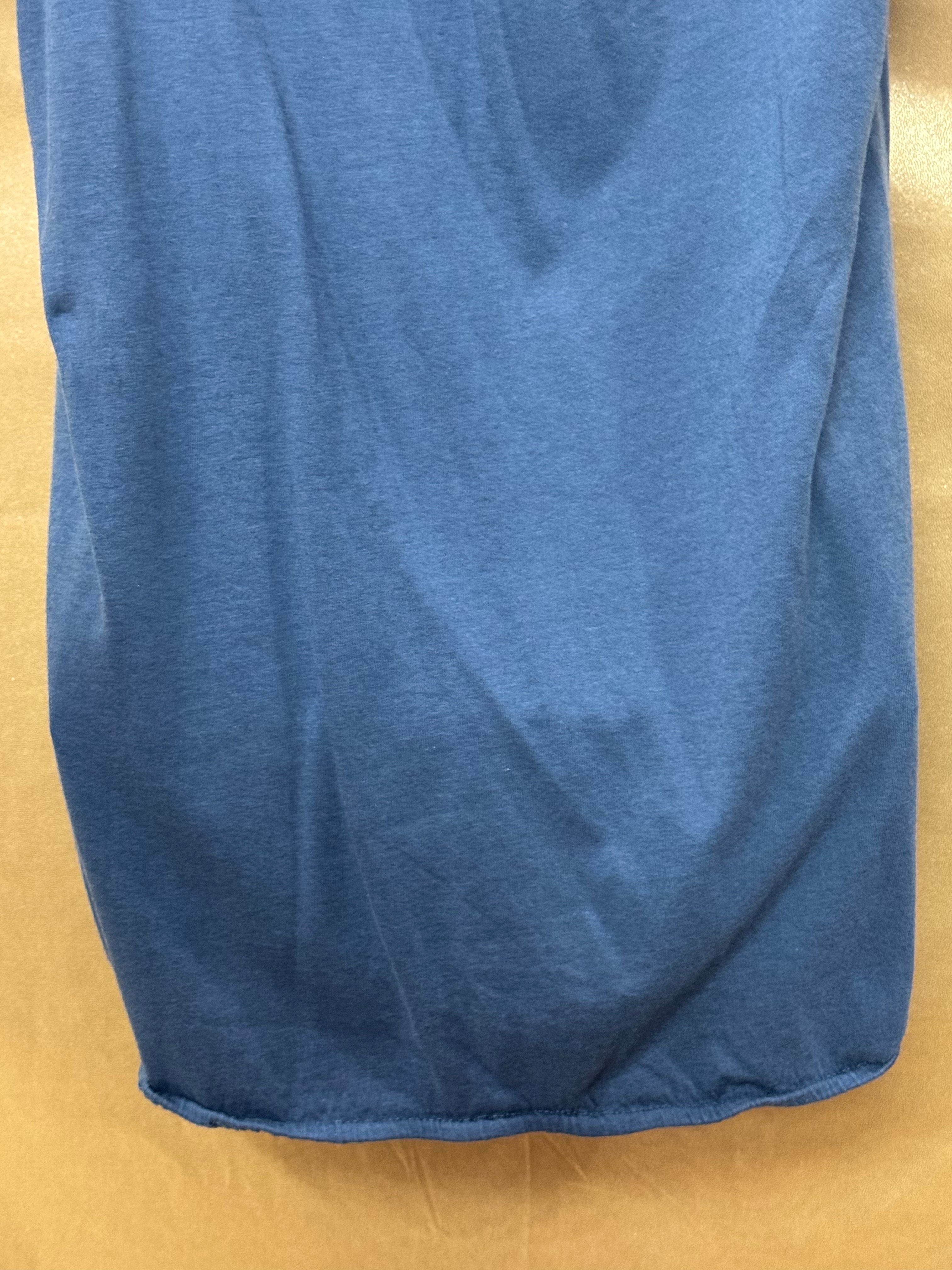 LOFT Dusty Blue Ruffled Floral Tank Top – Size XS