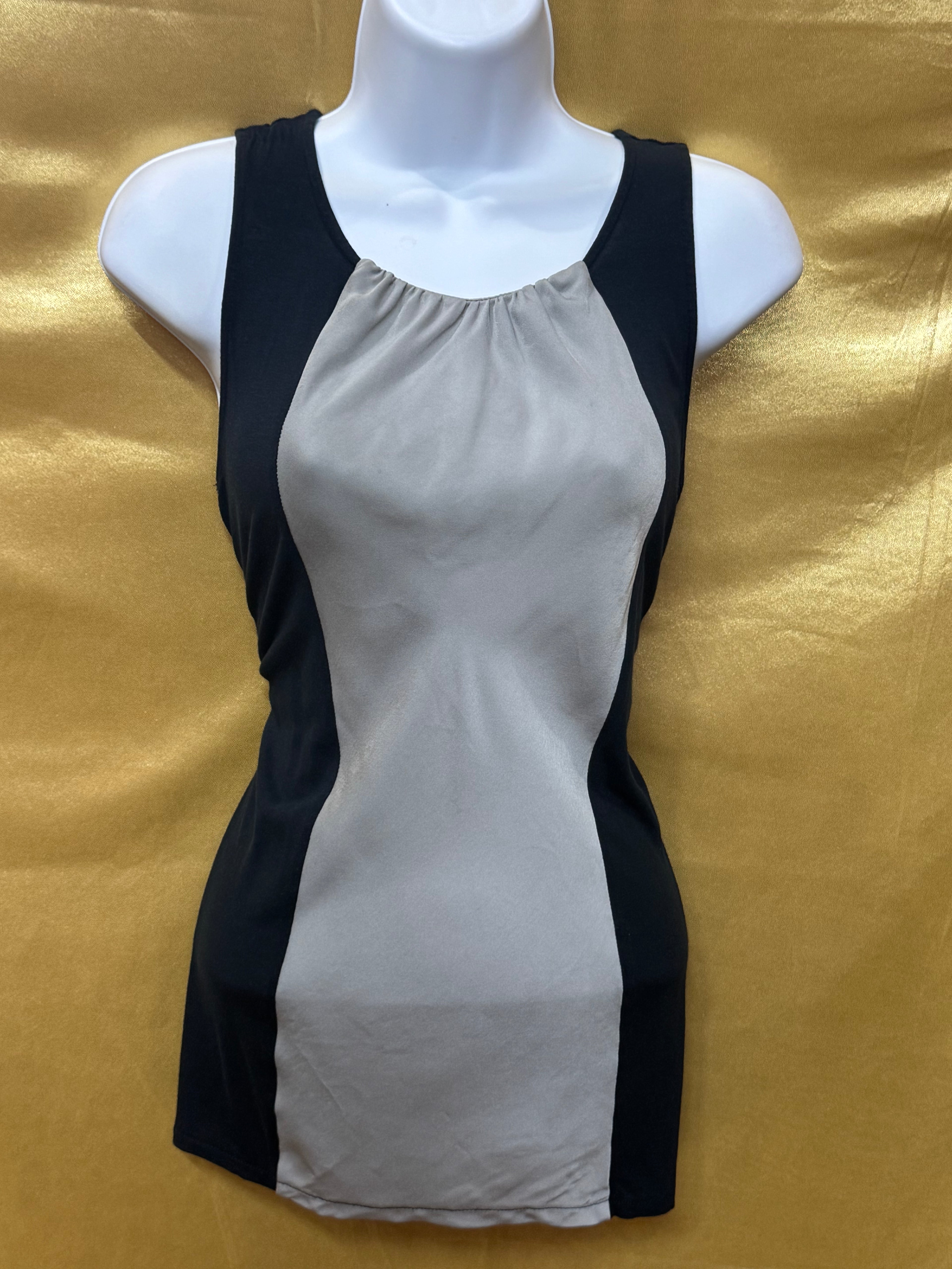 Merona Chic Colorblock Sleeveless Blouse / Tunic - Size XS