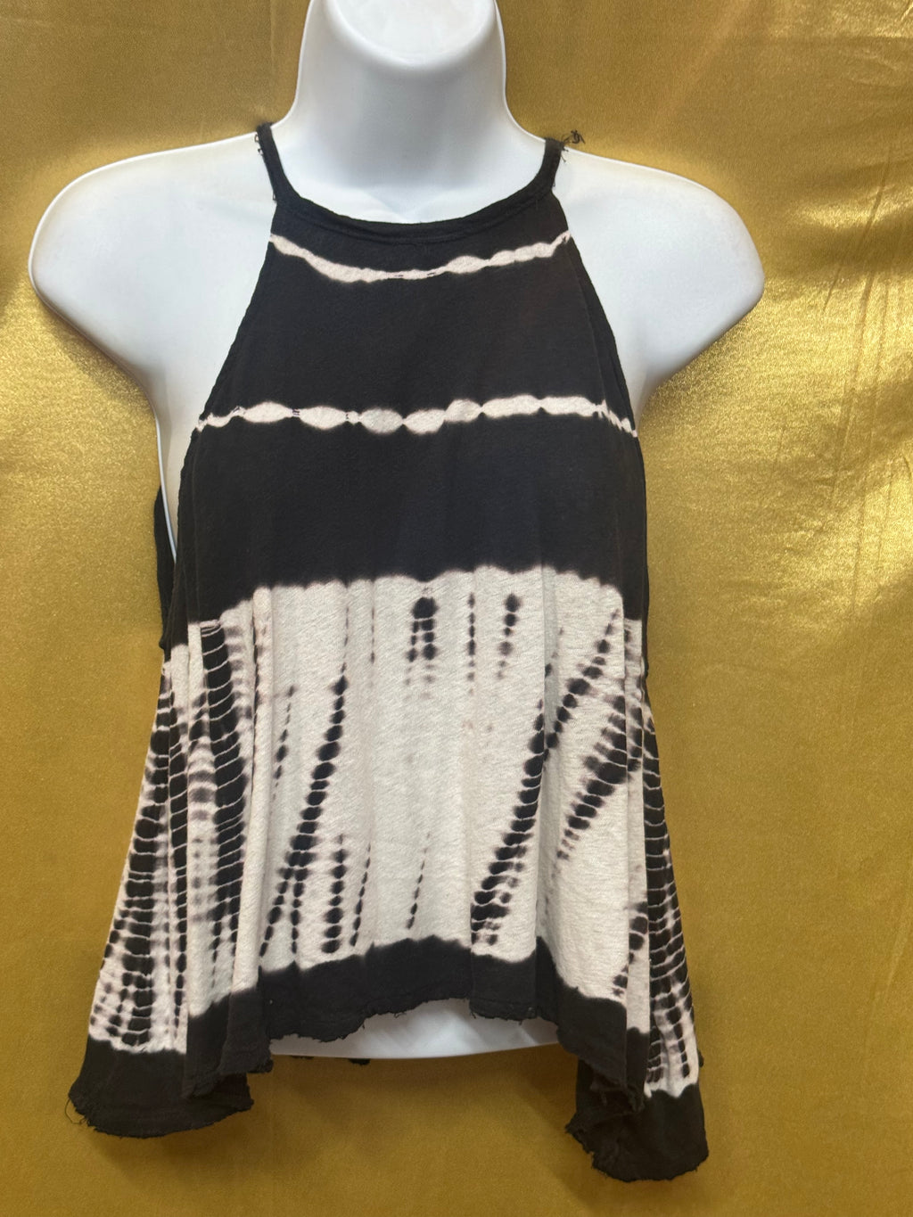 We The Free Free People Linen Blend Tie Dye Halter Tank Top Size XS