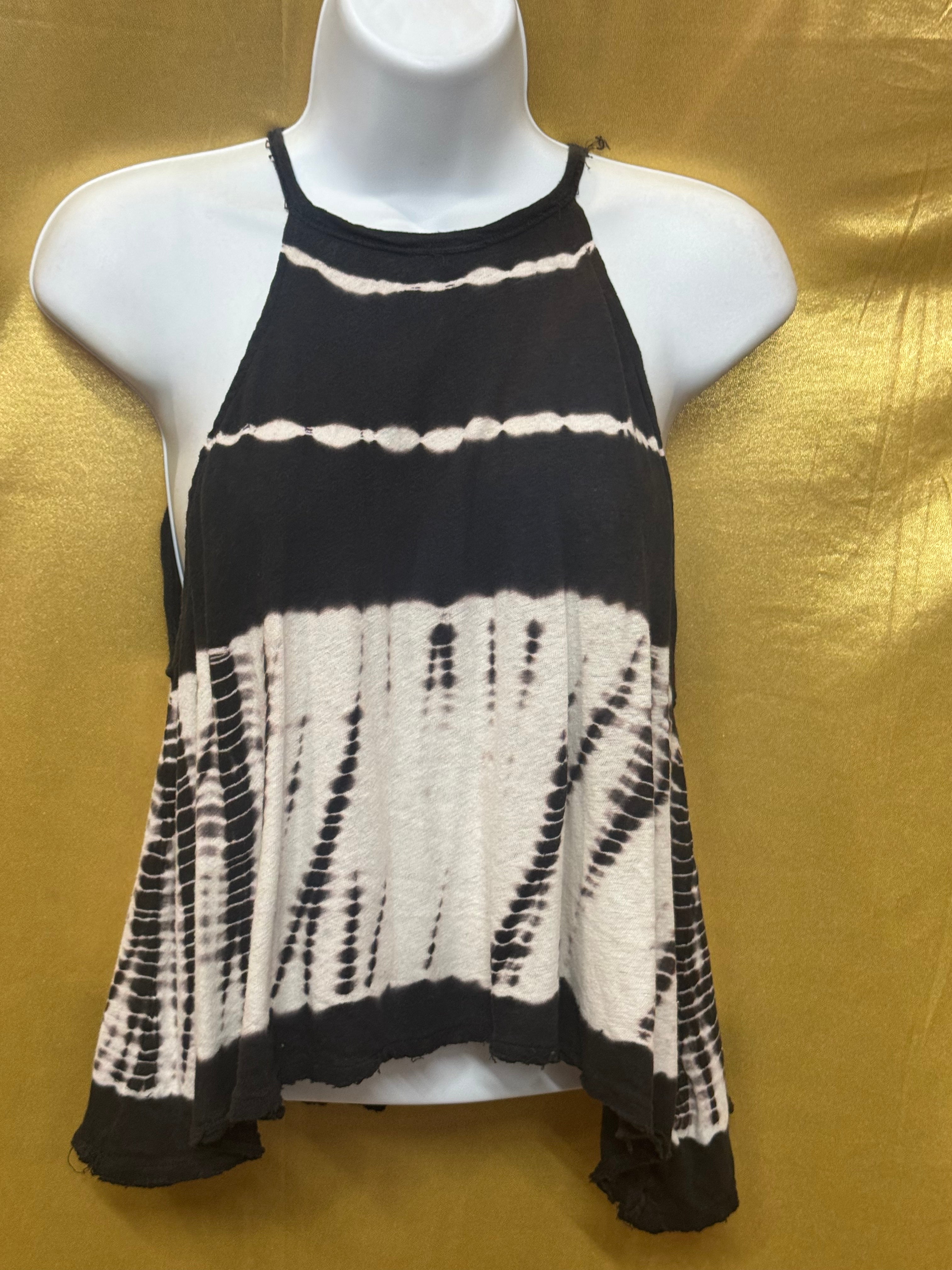 We The Free Free People Linen Blend Tie Dye Halter Tank Top Size XS