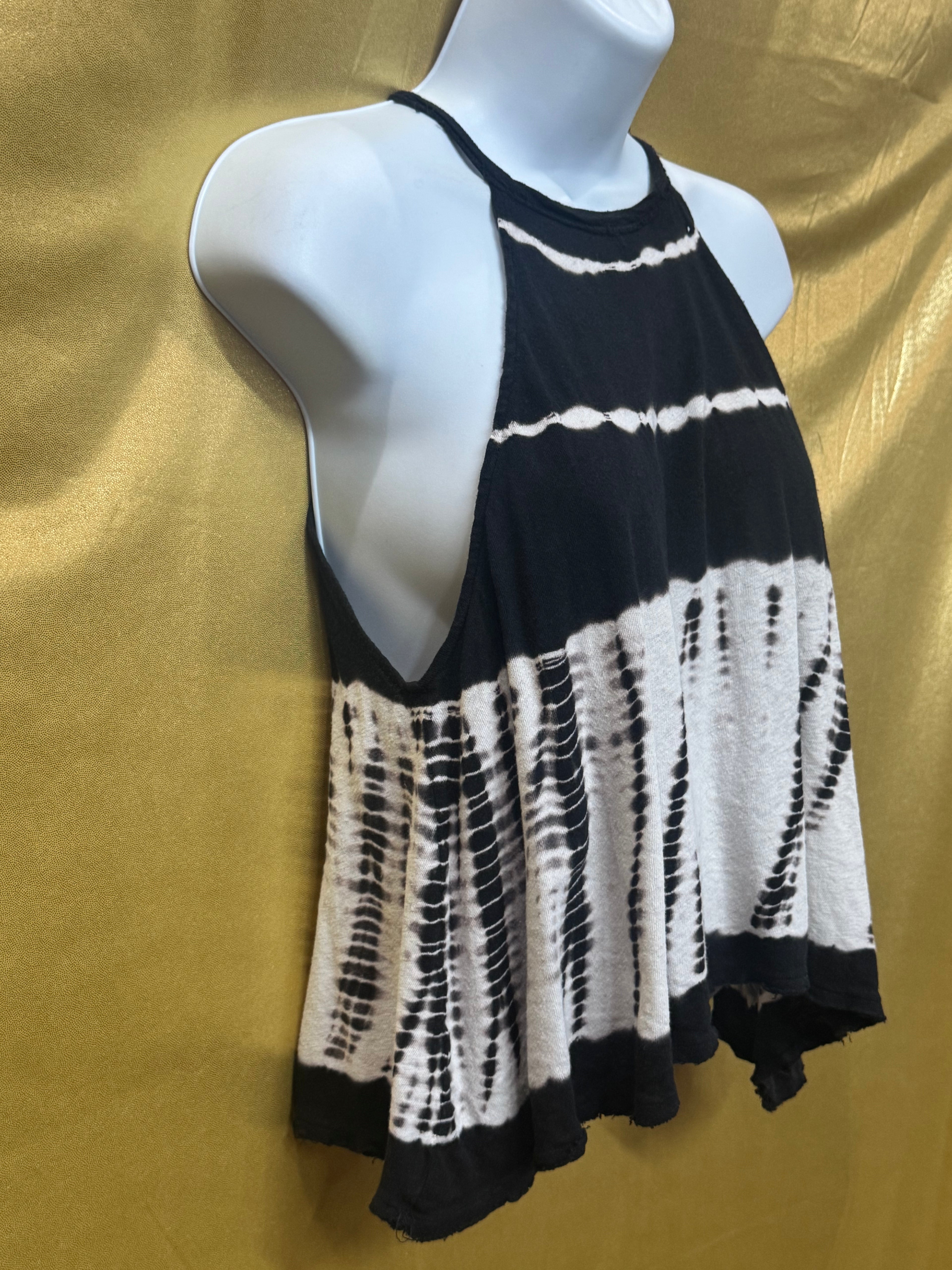 We The Free Free People Linen Blend Tie Dye Halter Tank Top Size XS