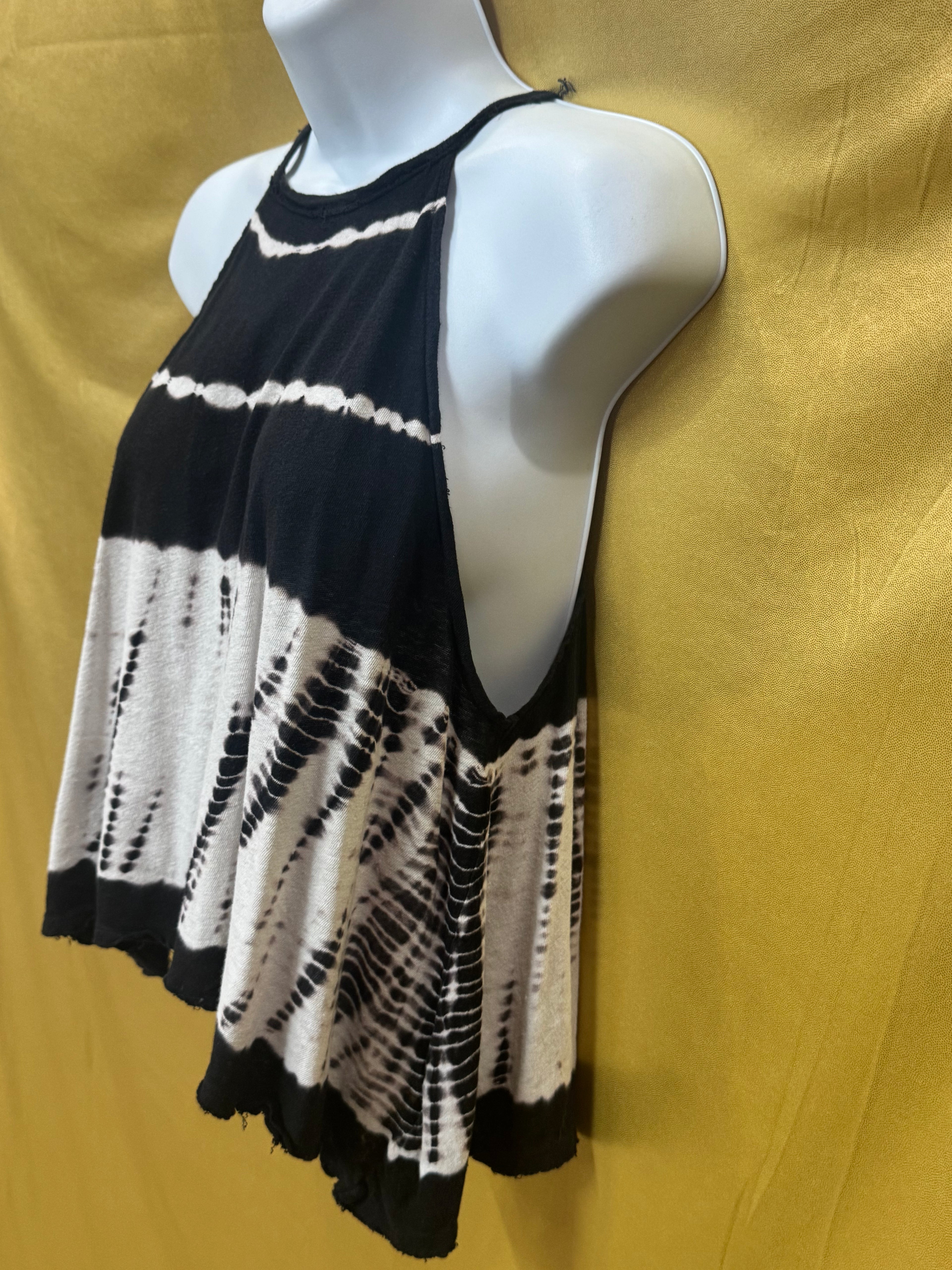 We The Free Free People Linen Blend Tie Dye Halter Tank Top Size XS