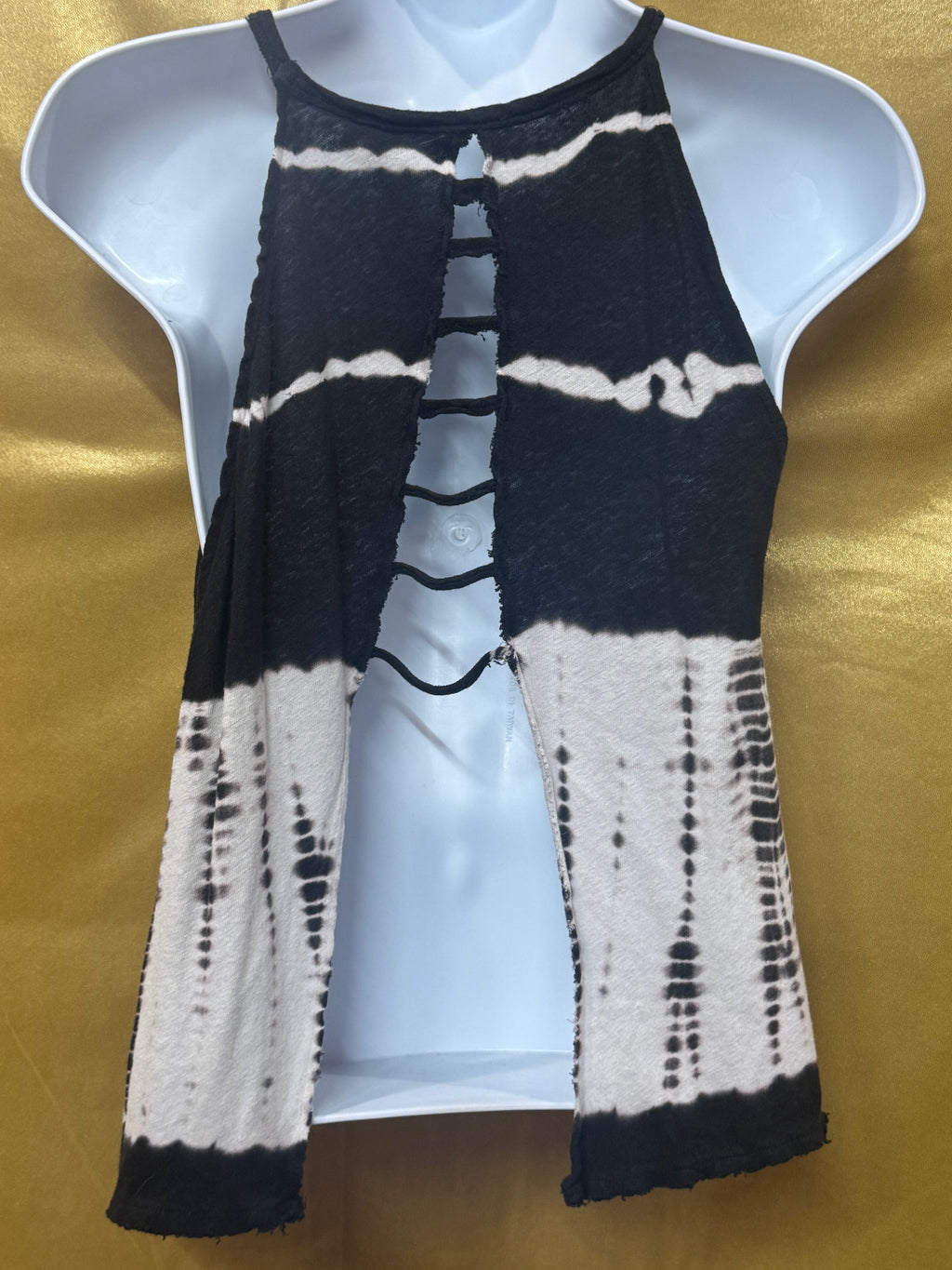We The Free Free People Linen Blend Tie Dye Halter Tank Top Size XS