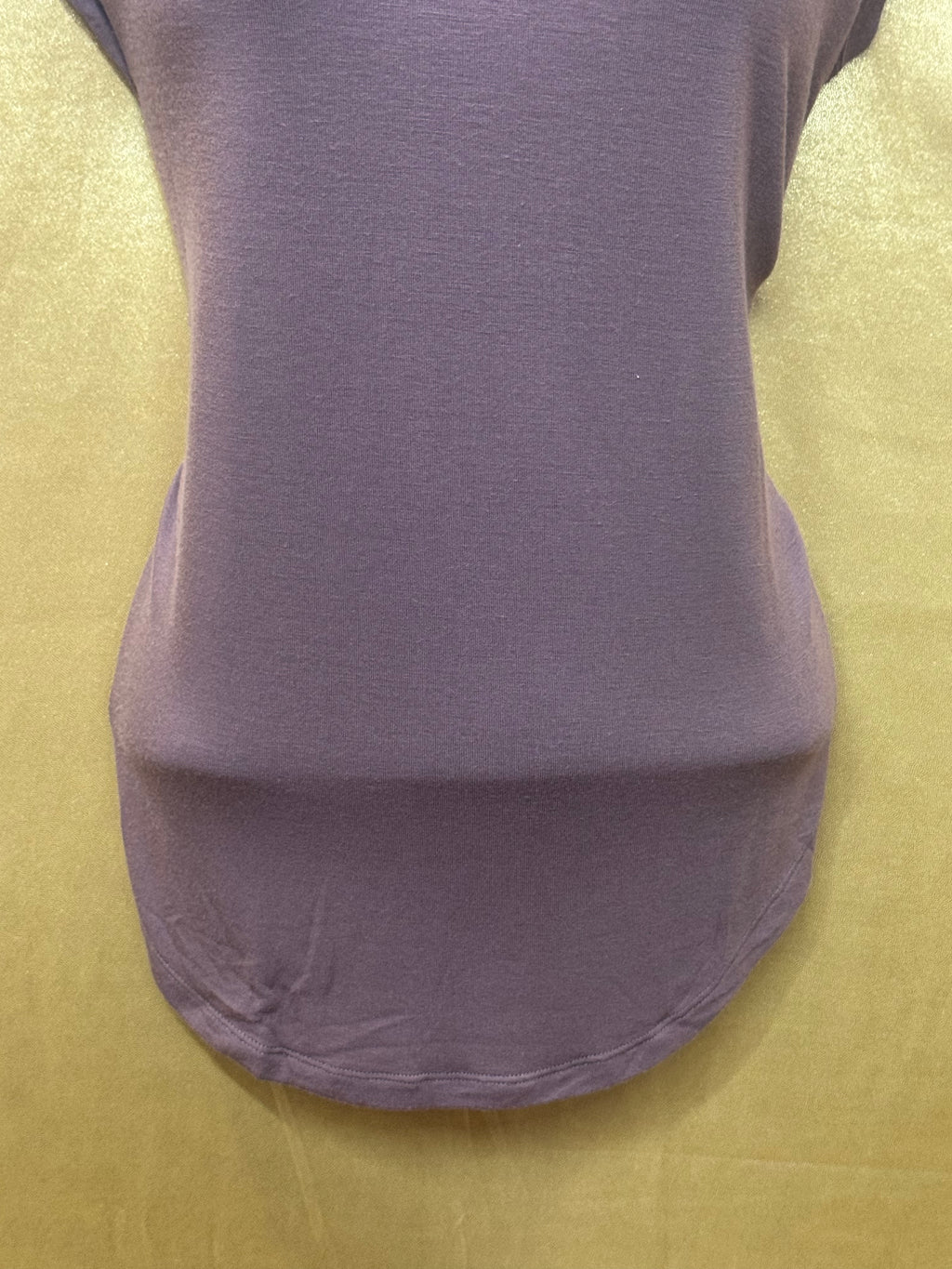 Athleta Cloudlight Rib Stratus Tee Mauve Purple Oversized Basic Top Size XS