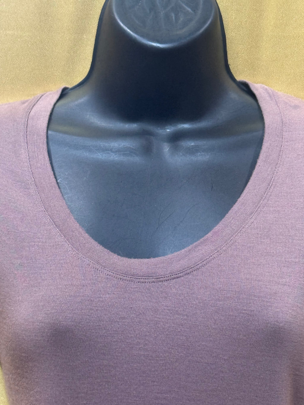 Athleta Cloudlight Rib Stratus Tee Mauve Purple Oversized Basic Top Size XS