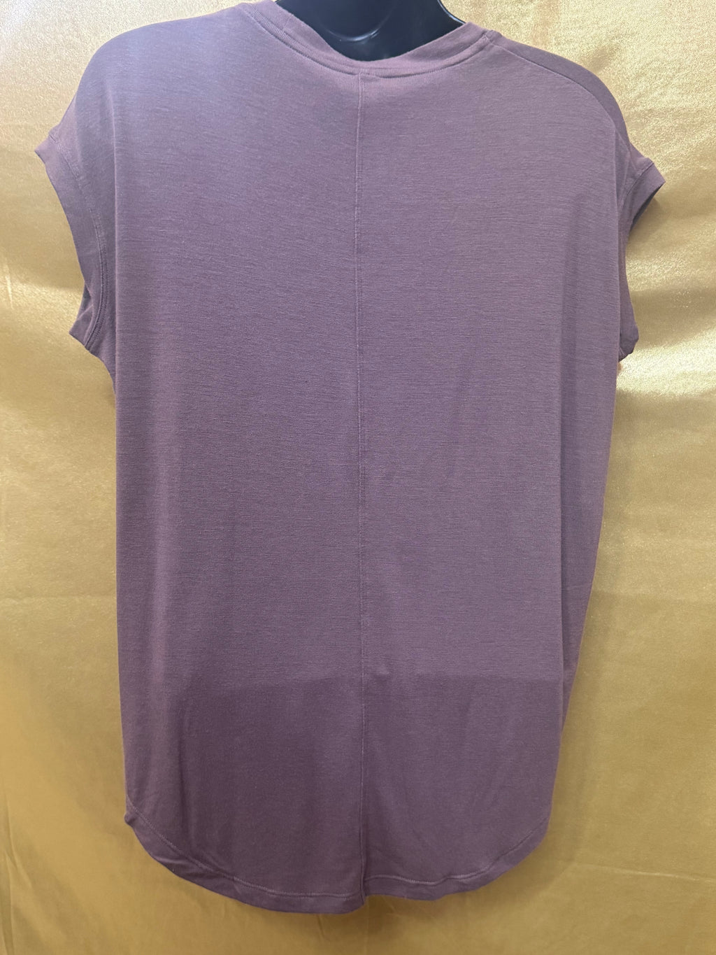 Athleta Cloudlight Rib Stratus Tee Mauve Purple Oversized Basic Top Size XS