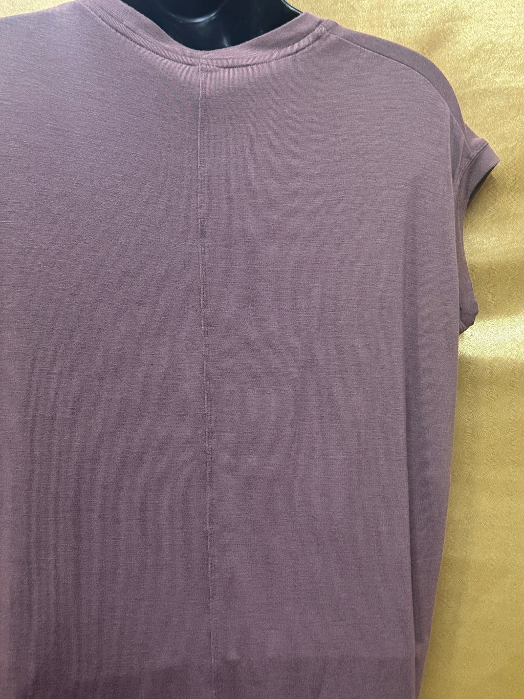Athleta Cloudlight Rib Stratus Tee Mauve Purple Oversized Basic Top Size XS