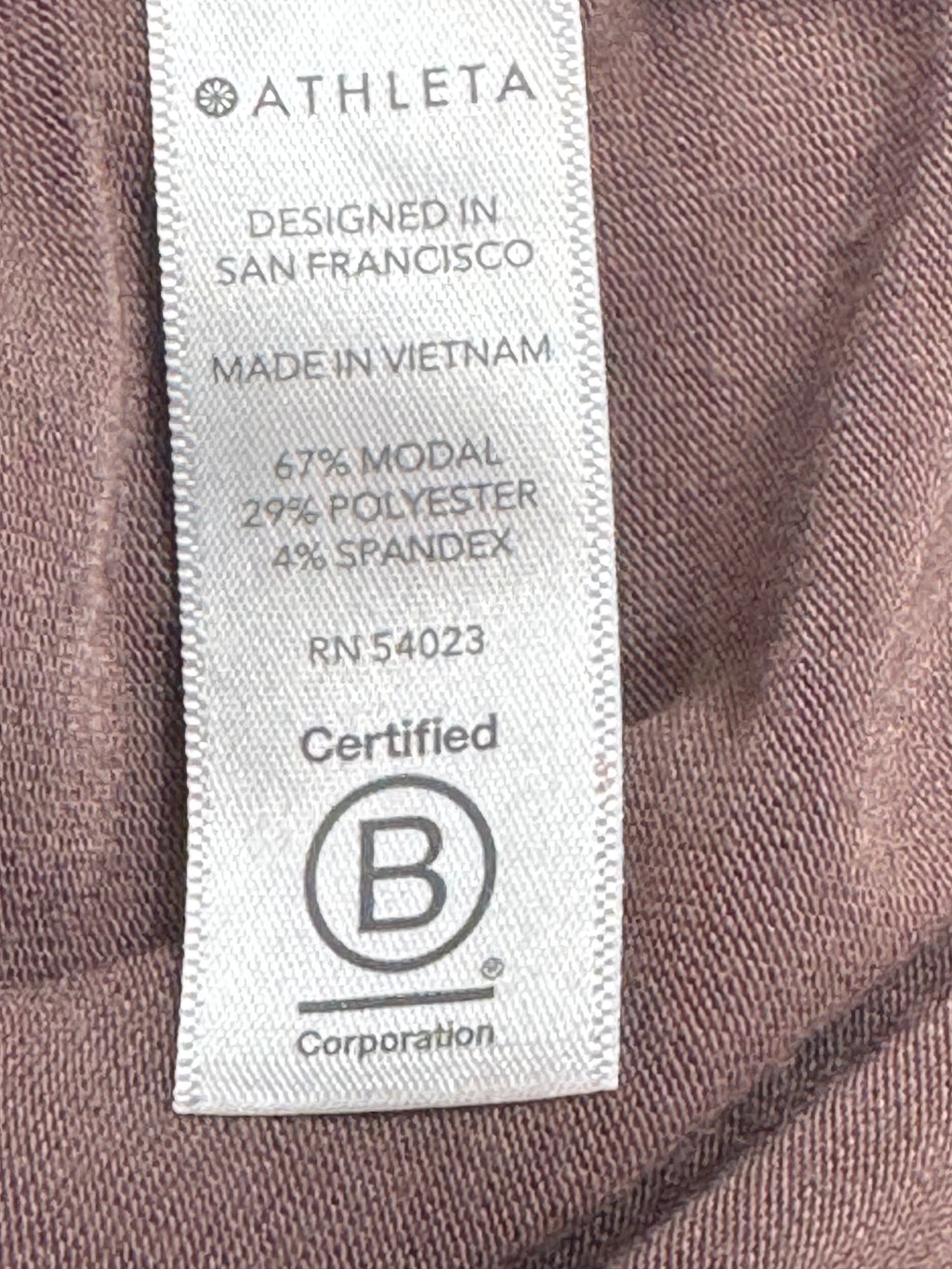 Athleta Cloudlight Rib Stratus Tee Mauve Purple Oversized Basic Top Size XS