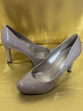 ✨ Bandolino Annie Beige Patent Leather Rounded Toe Pumps - Size 7M ✨