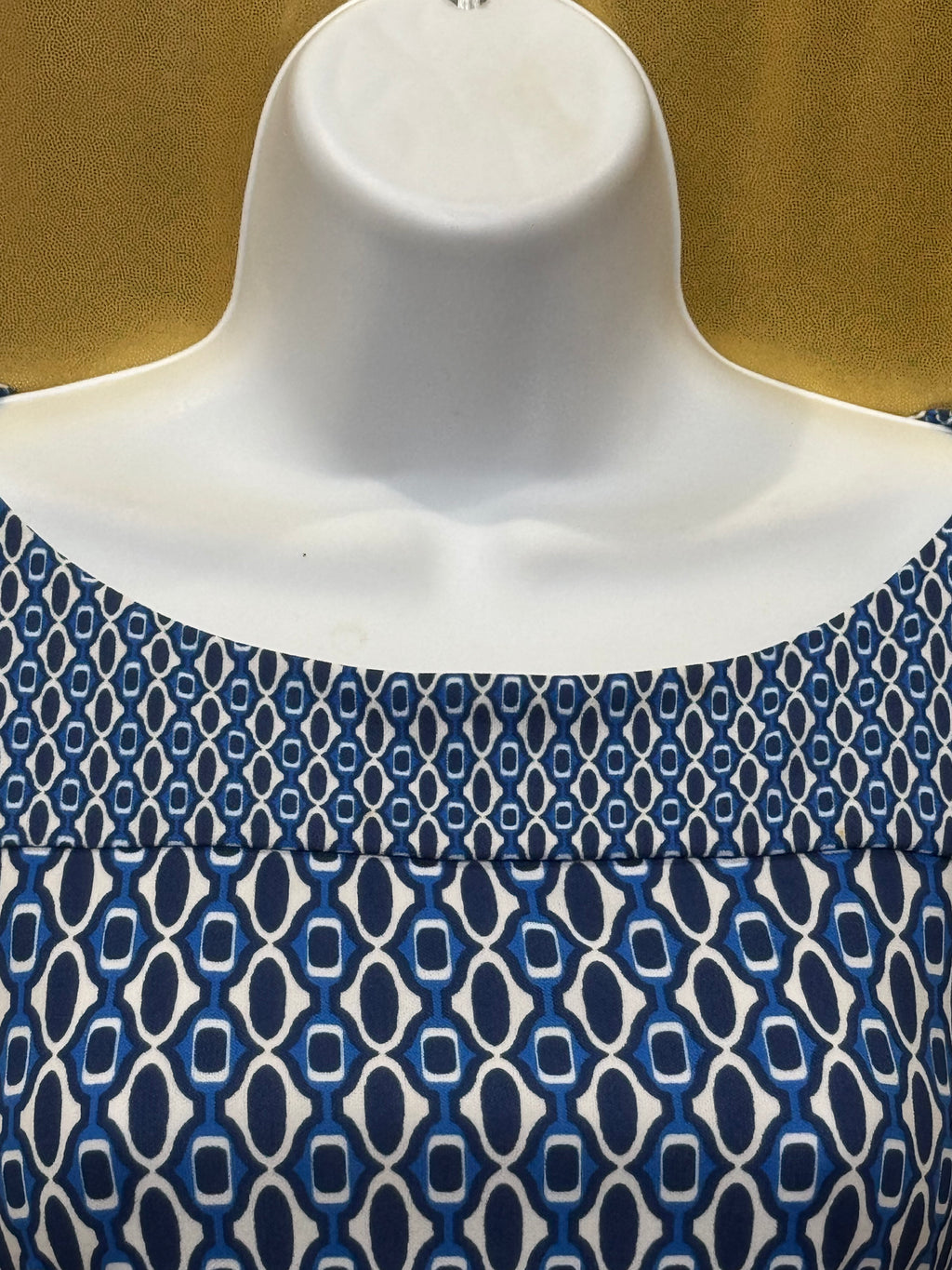 Ann Taylor Geometric Chain Link 3/4 Sleeve Blouse - Size XS
