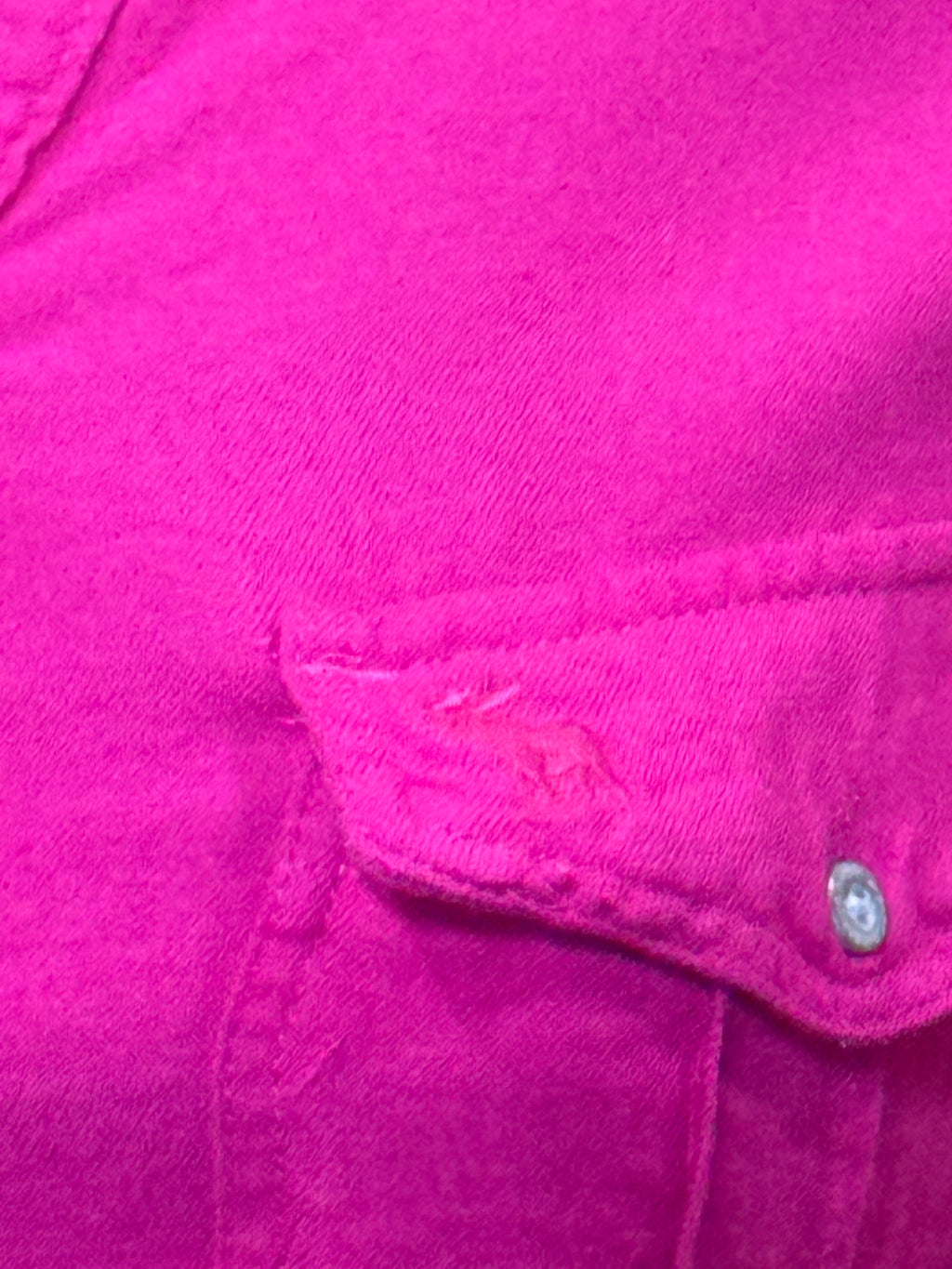 Abercrombie & Fitch Magenta Utility Shirt Button Down 100% Viscose Size XS