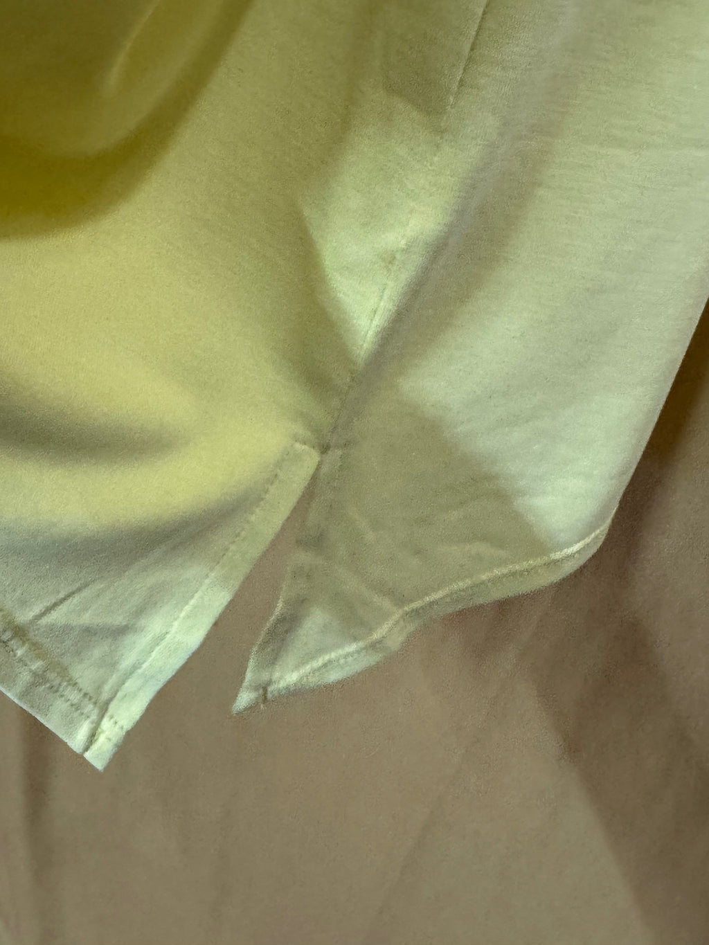 Cato Yellow Scoop Neck Tank Top Soft Modal Blend Size S Longline Split Hem