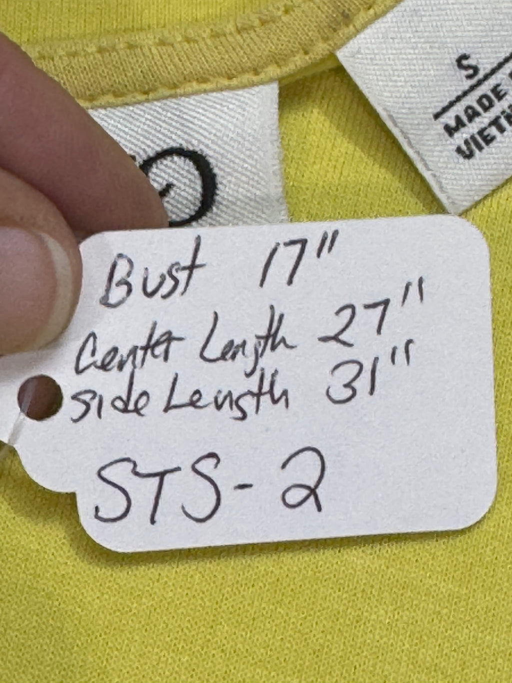 Cato Yellow Scoop Neck Tank Top Soft Modal Blend Size S Longline Split Hem
