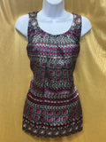 Apt. 9 Geometric Jewel Print Sleeveless Blouse - Size Small