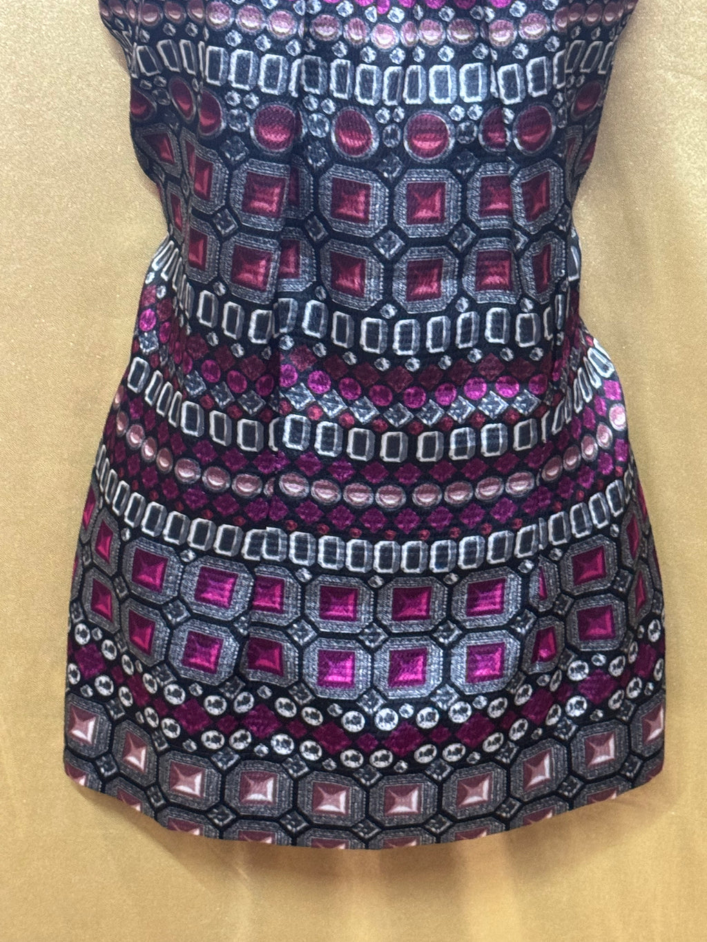 Apt. 9 Geometric Jewel Print Sleeveless Blouse - Size Small