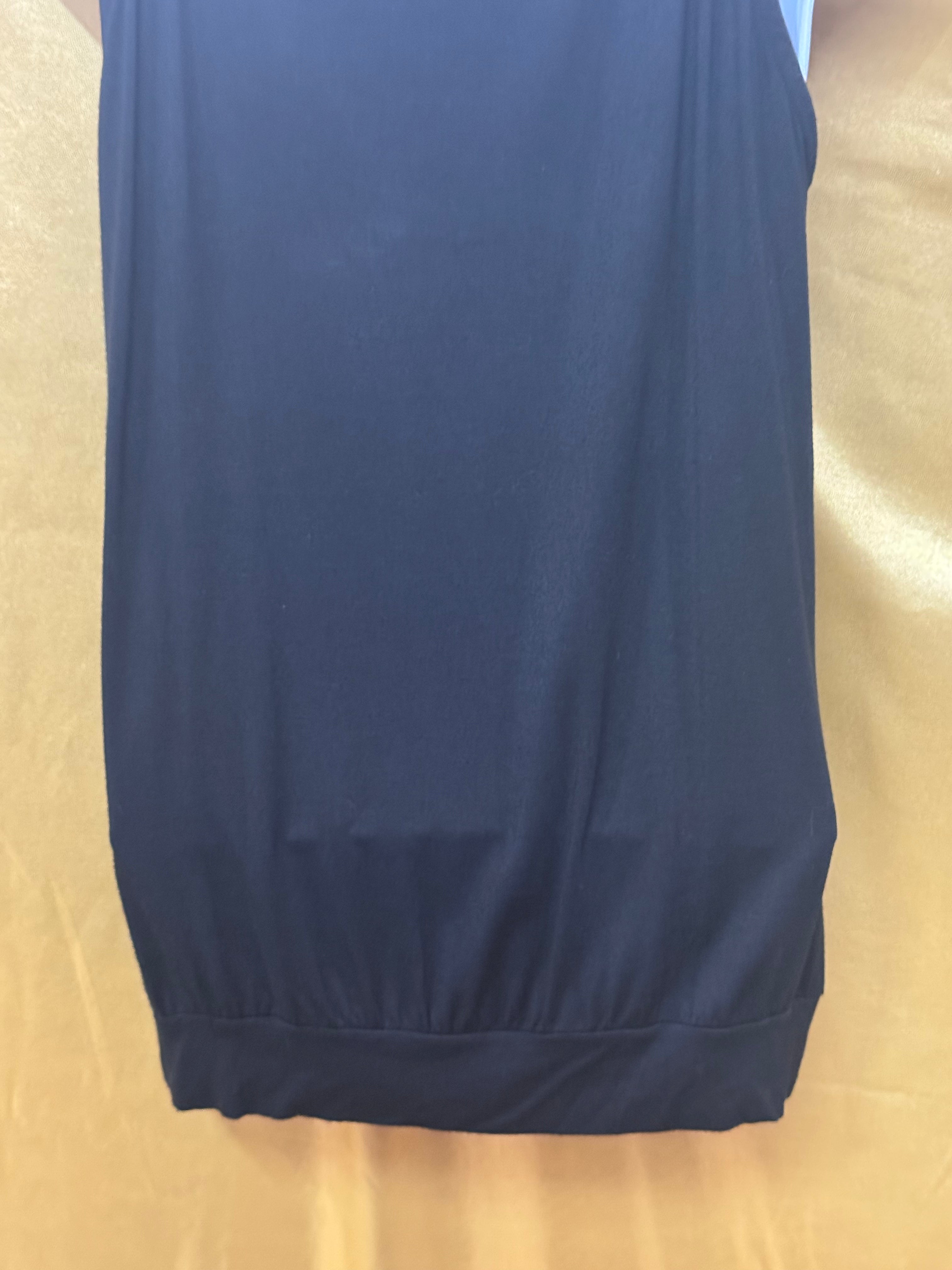 Vintage August Silk Options Black Sequin Trim Tank Top Blouse - Size S