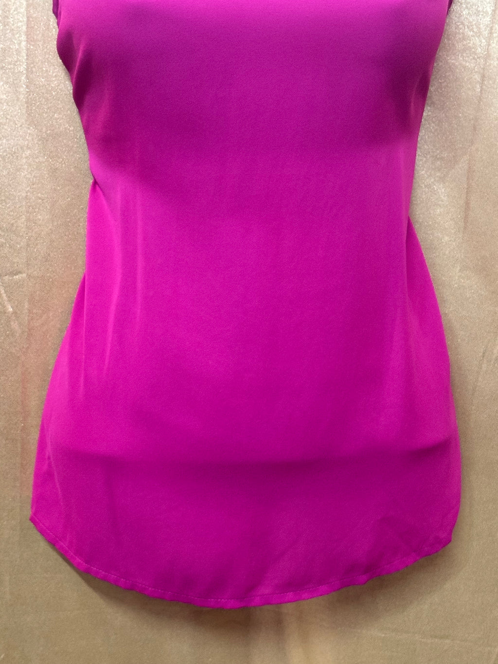 Laundry by Shelli Segal Magenta Sleeveless Pleated Blouse Size Small