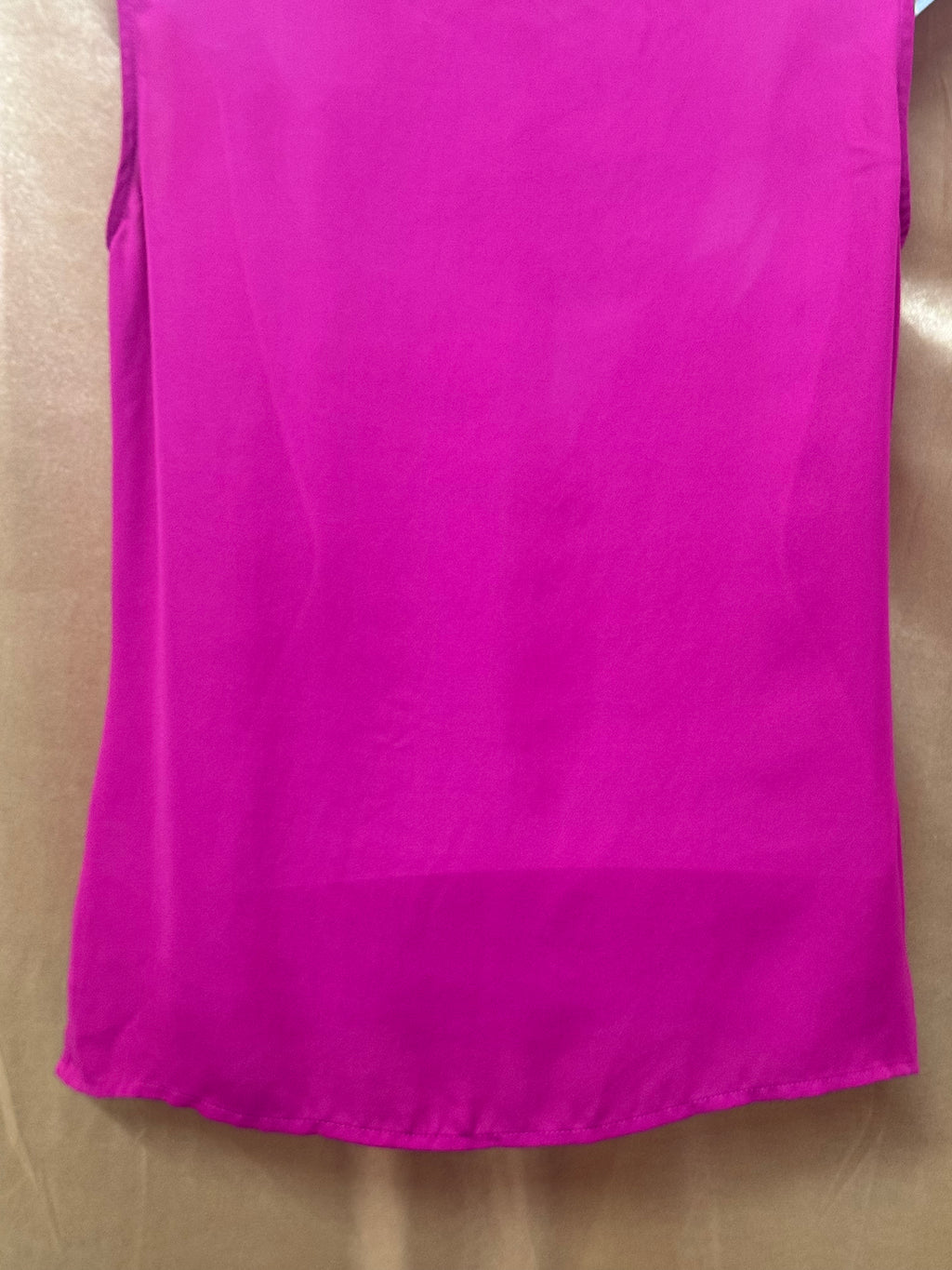 Laundry by Shelli Segal Magenta Sleeveless Pleated Blouse Size Small
