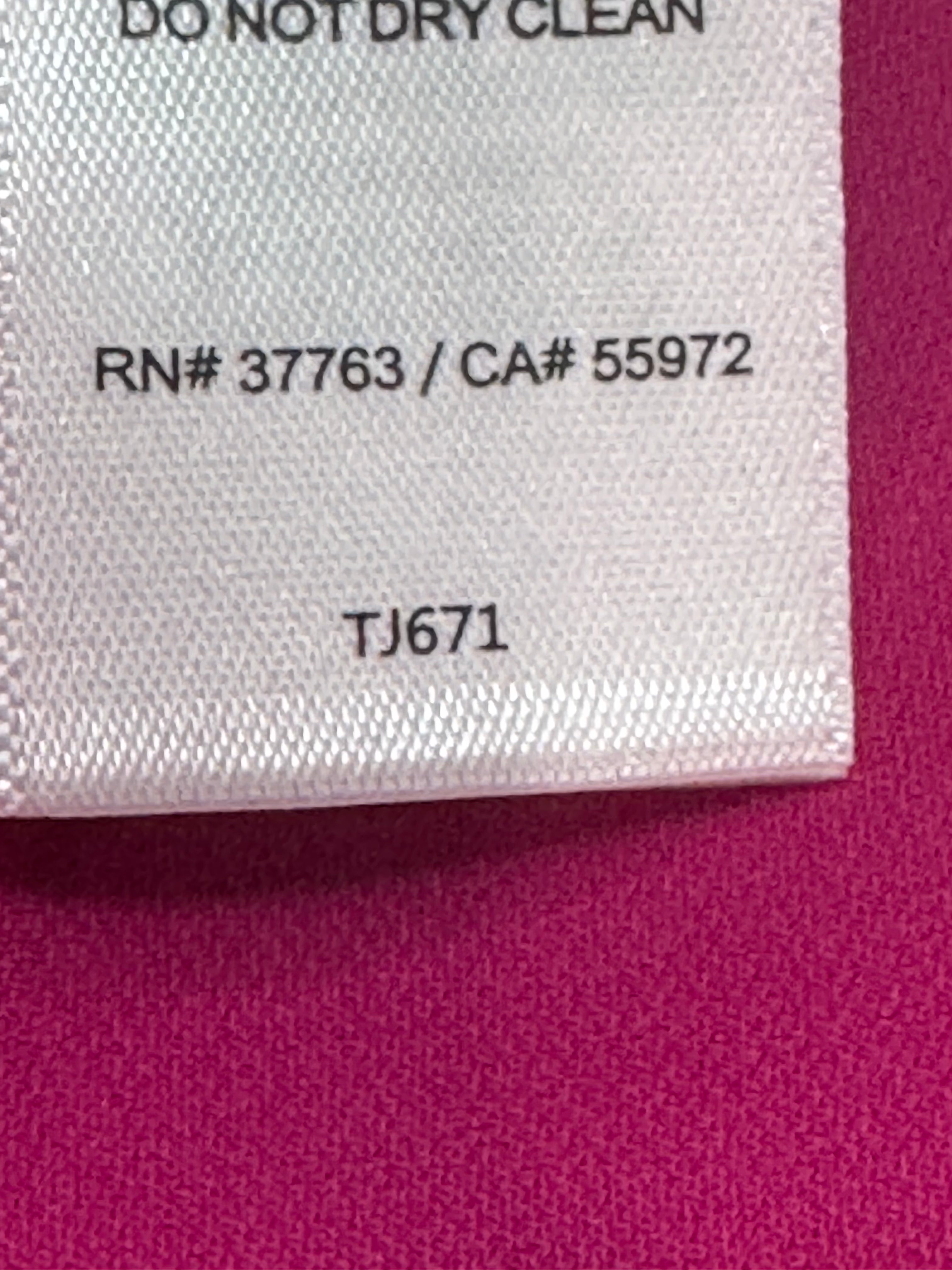 Laundry by Shelli Segal Magenta Sleeveless Pleated Blouse Size Small