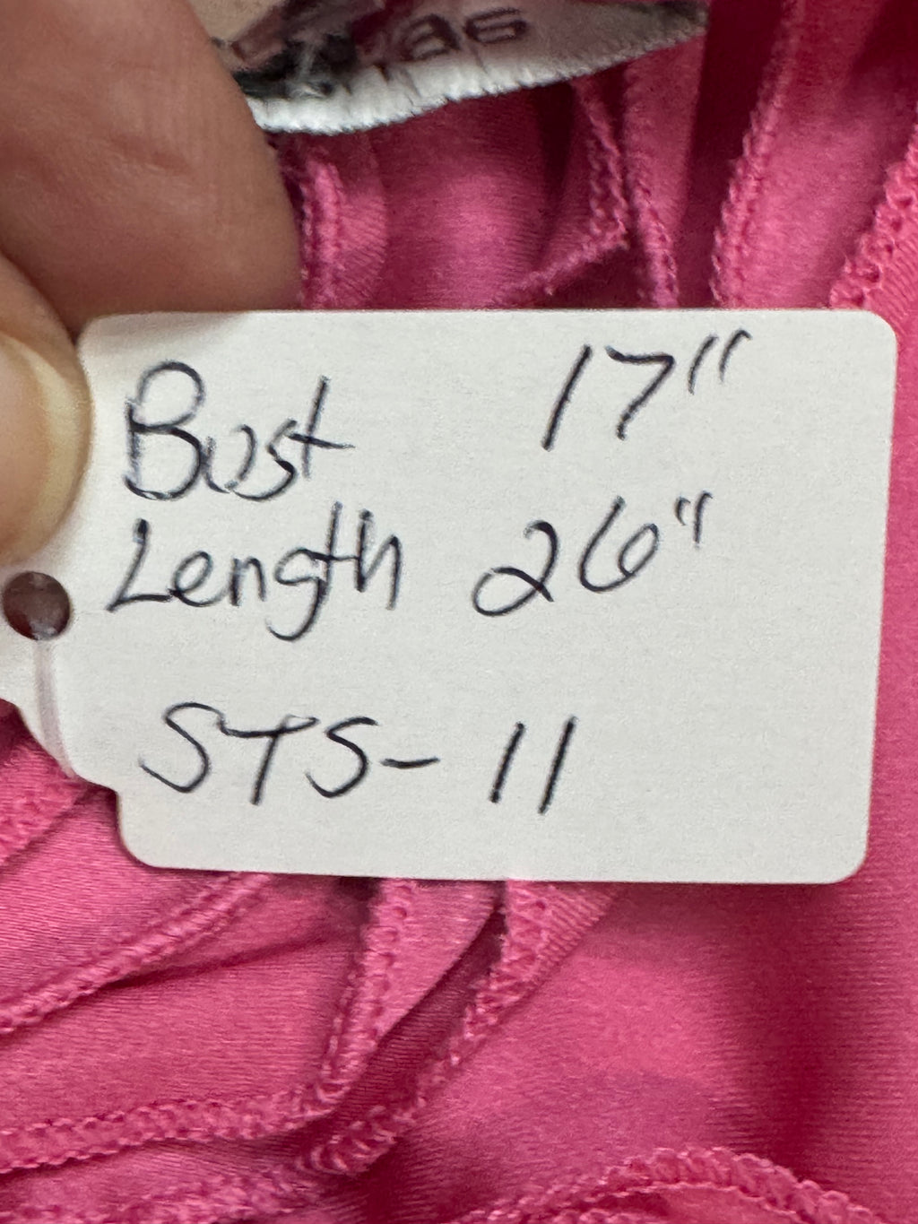Cable & Gauge Pink Satin Sleeveless Top with Floral Ribbon Applique - Size S