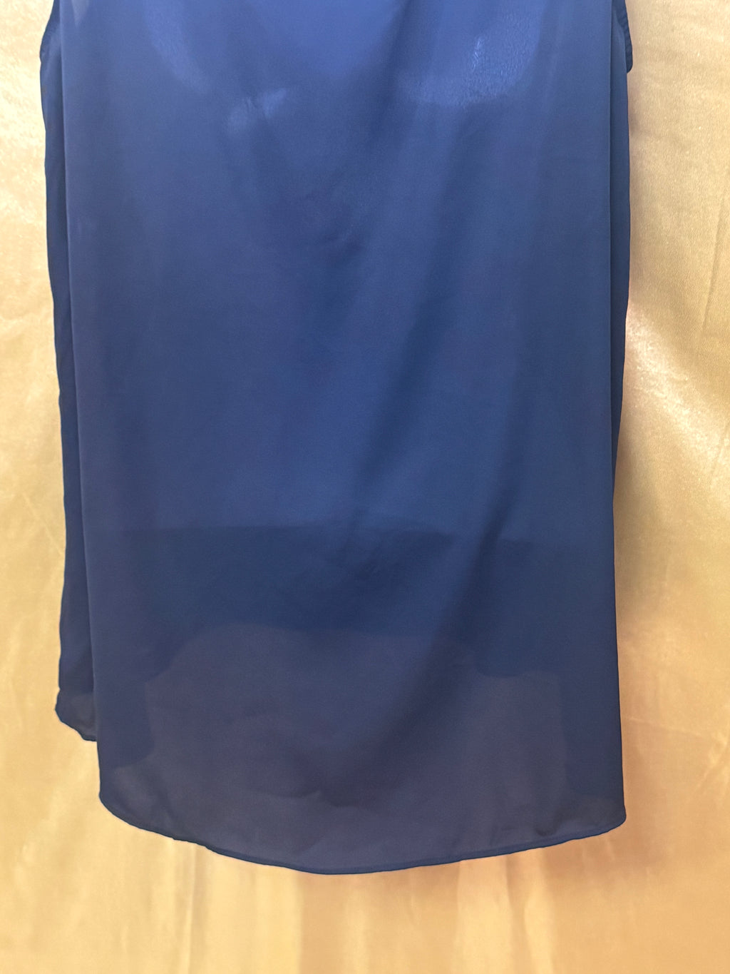 Bold Elements Black Zip V-Neck Sleeveless Blouse Size Small