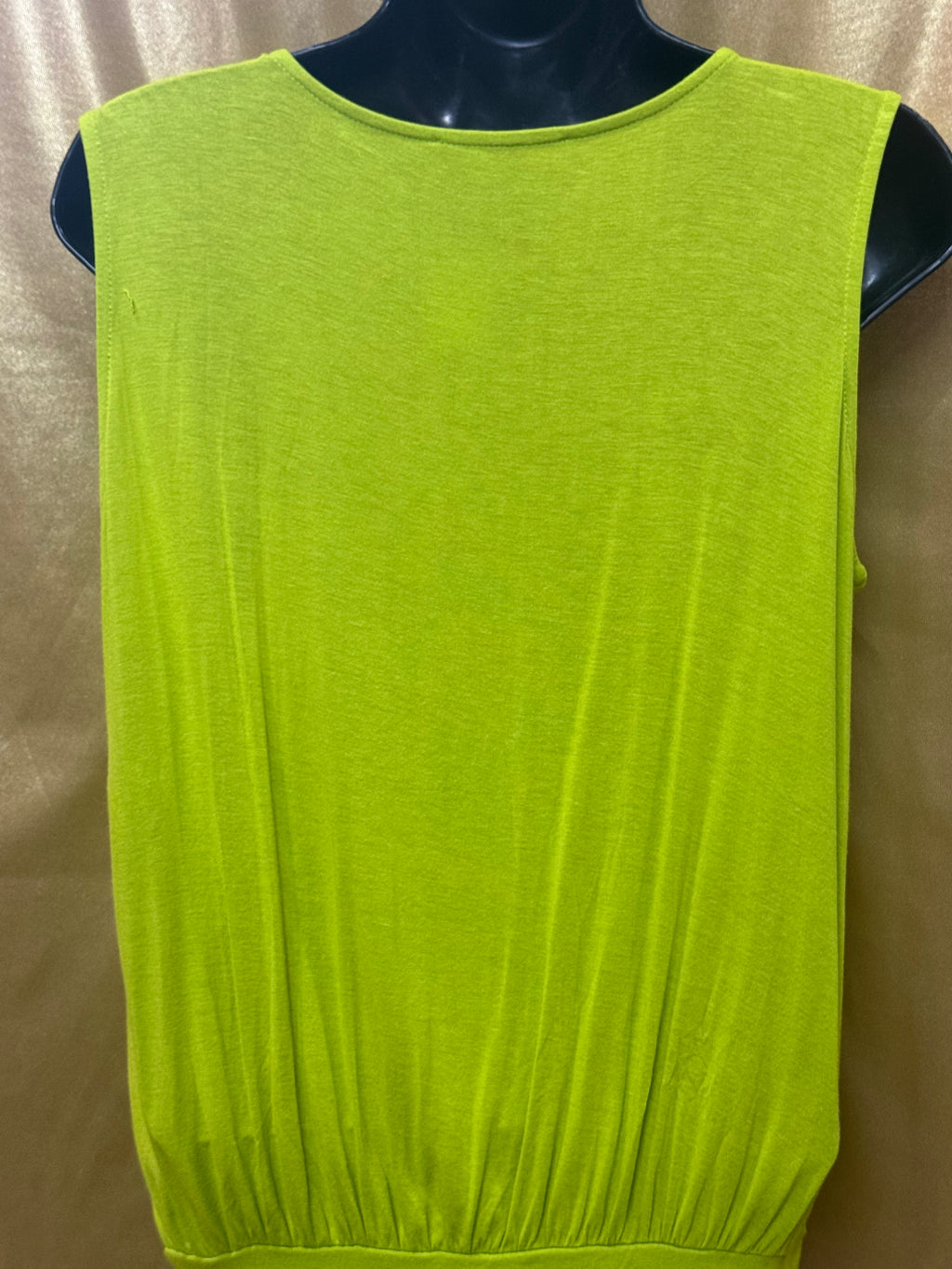Vibrant Lime Green Kenneth Cole New York Draped Wrap Top Size S