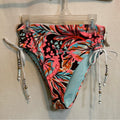 Aerie NWT High Cut Cheeky Floral Summer Swim Bikini Bottoms‎ Size S