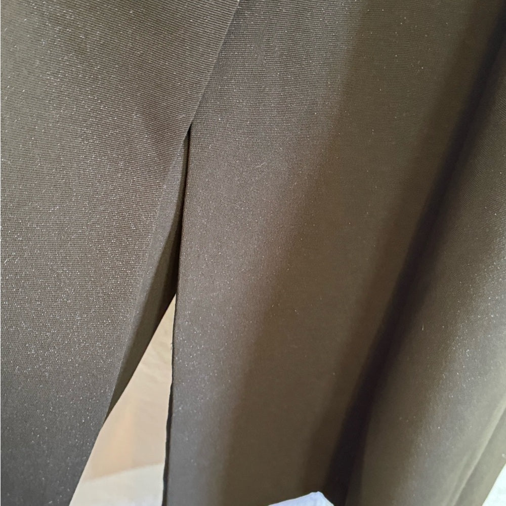 B-37 Donna Vinci Couture Brown 2-Piece Vintage Skirt & Blazer Set Size 10