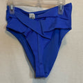 Aerie NWT High Cut Cheeky Blue Summer Swim Bikini Bottoms Size S‎