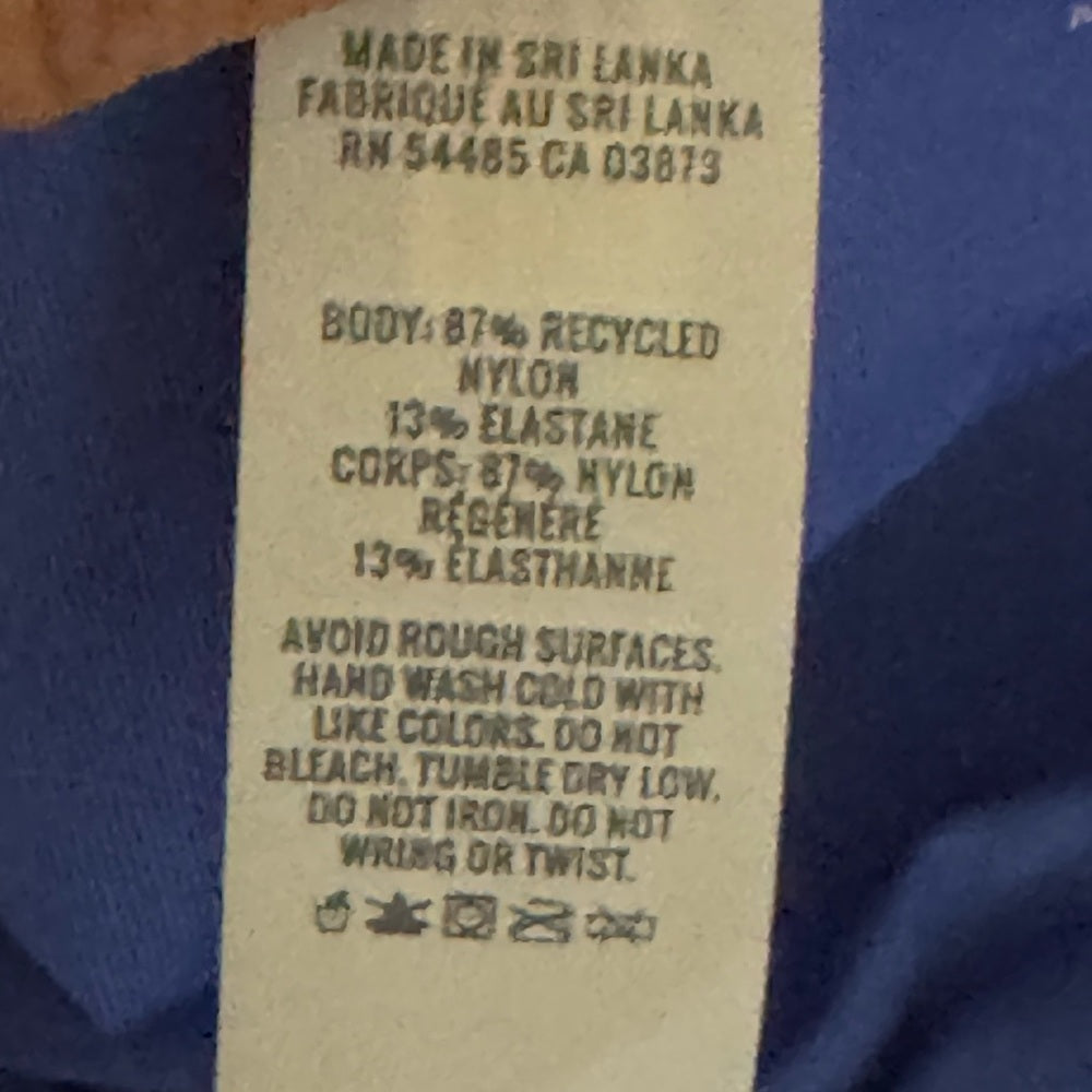 Aerie NWT High Cut Cheeky Blue Summer Swim Bikini Bottoms Size S‎