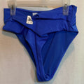 Aerie NWT High Cut Cheeky Blue Summer Swim Bikini Bottoms Size S‎