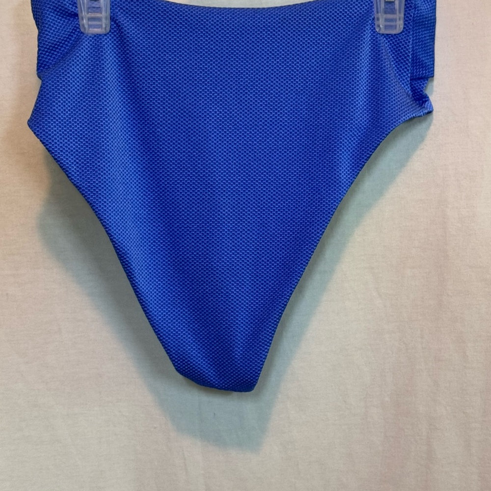 Aerie NWT High Cut Cheeky Blue Summer Swim Bikini Bottoms Size S‎
