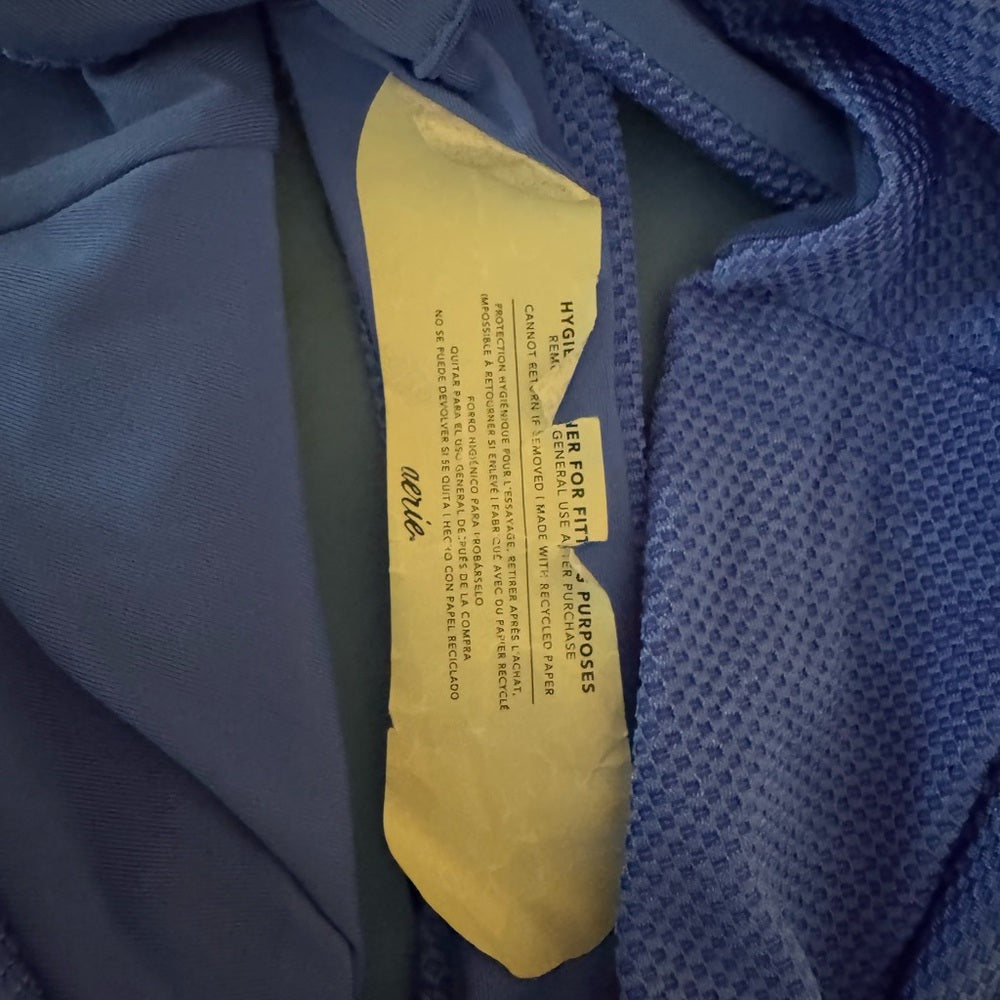 Aerie NWT High Cut Cheeky Blue Summer Swim Bikini Bottoms Size S‎