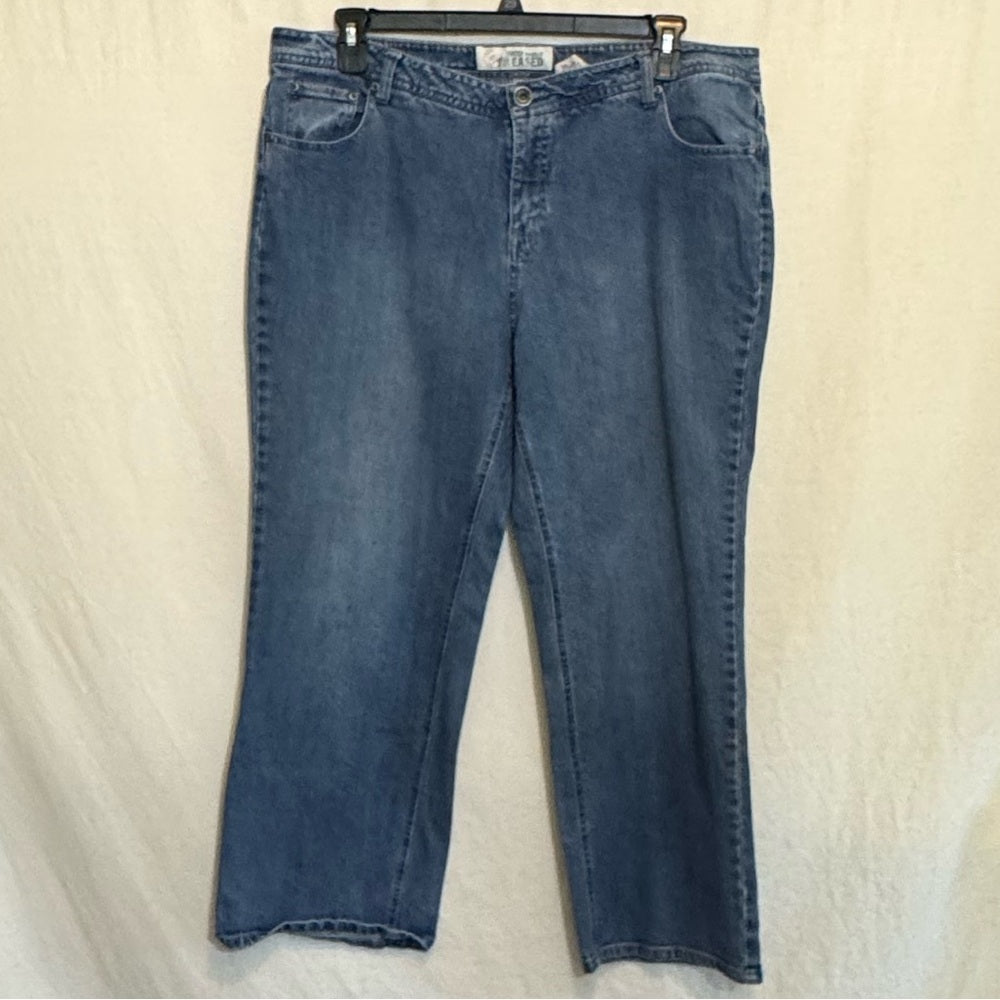 Faded Glory‎ Stretch Boot cut Denim Blue Jeans Size 18P