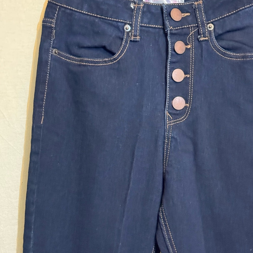 No Boundaries‎ NWOT Dark Wash Button Fly Denim Blue Jeans Size 9