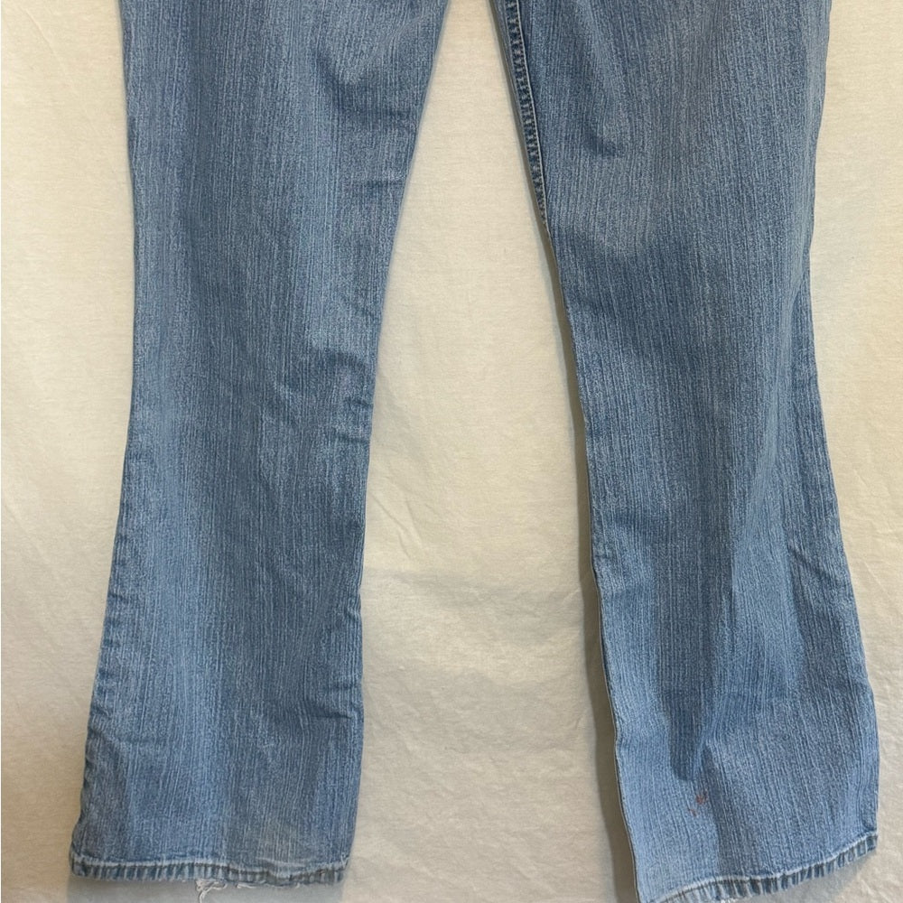 Levi Strauss Stretch Low Rise Boot Cut Denim Blue Jeans Size‎ 15