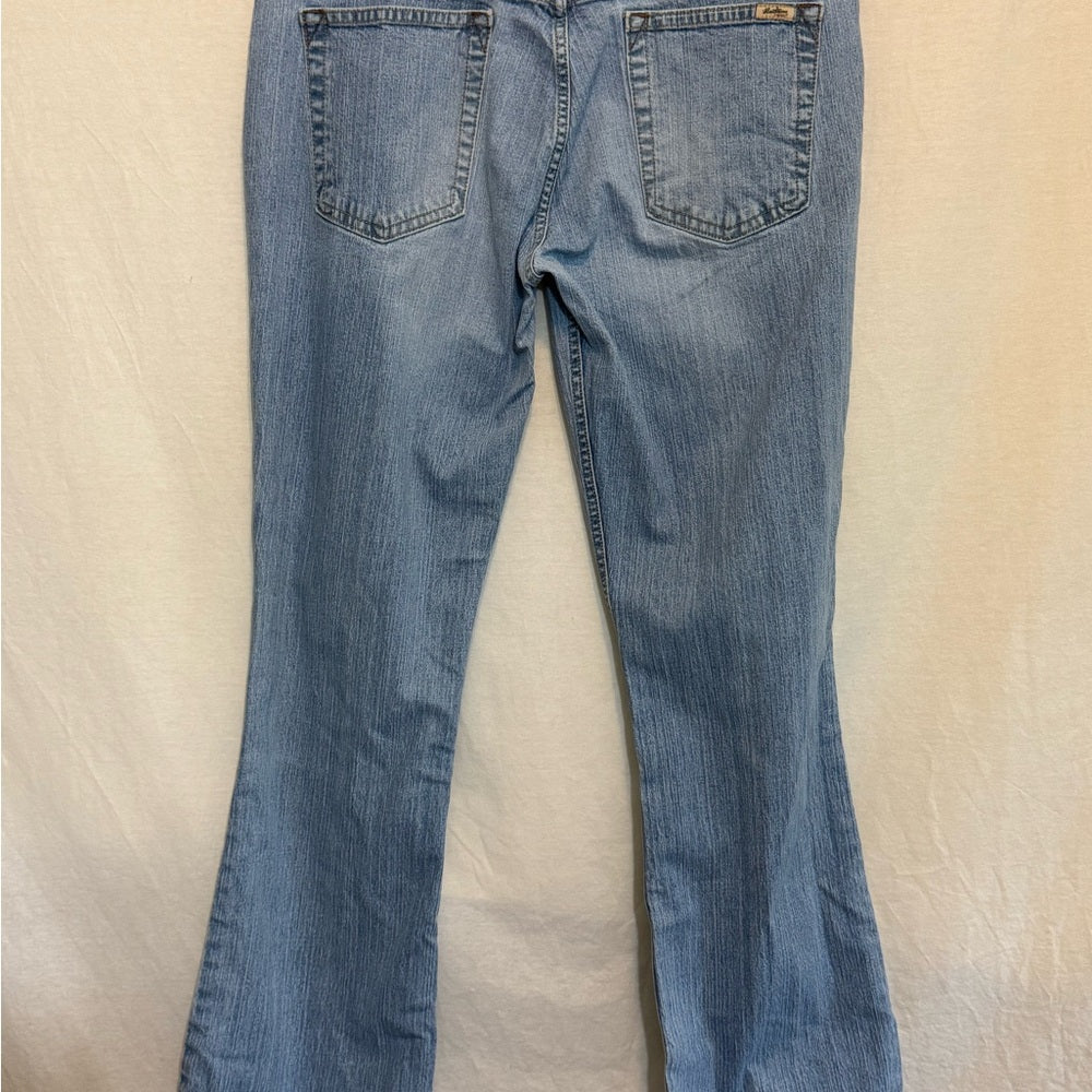 Levi Strauss Stretch Low Rise Boot Cut Denim Blue Jeans Size‎ 15