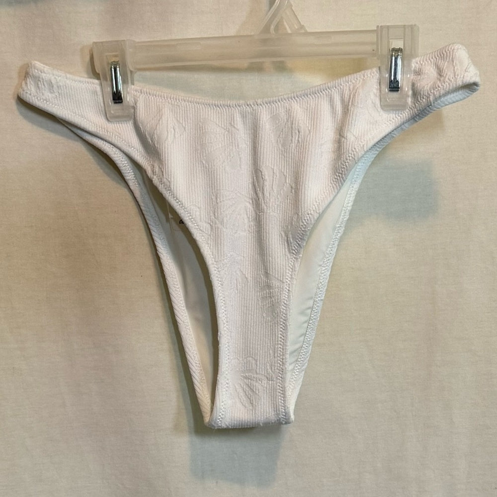 Aerie NWT Cheekiest White Summer Swim Bikini Bottoms Size S‎