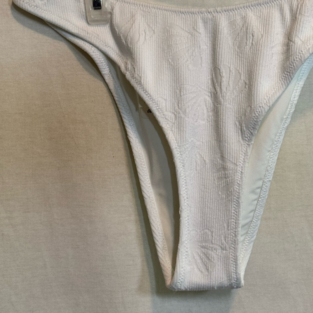 Aerie NWT Cheekiest White Summer Swim Bikini Bottoms Size S‎