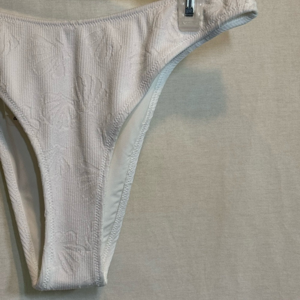 Aerie NWT Cheekiest White Summer Swim Bikini Bottoms Size S‎
