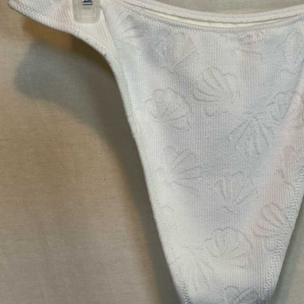 Aerie NWT Cheekiest White Summer Swim Bikini Bottoms Size S‎