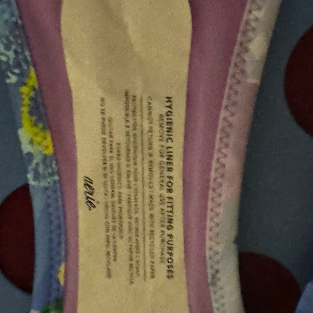 Aerie NWT Cheekiest Side Tie Blue Purple & Green Floral Bikini Bottoms