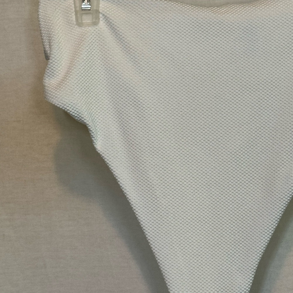 Aerie NWT High Cut Cheeky‎ White Summer Swim Bikini Bottoms Size S