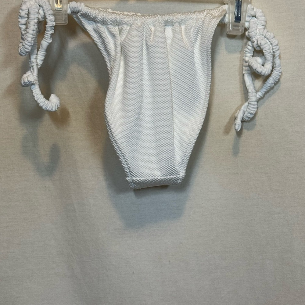 Aerie NWT Cheekiest Side Tie‎ White Summer Swim Bikini Bottoms Size S (Copy)